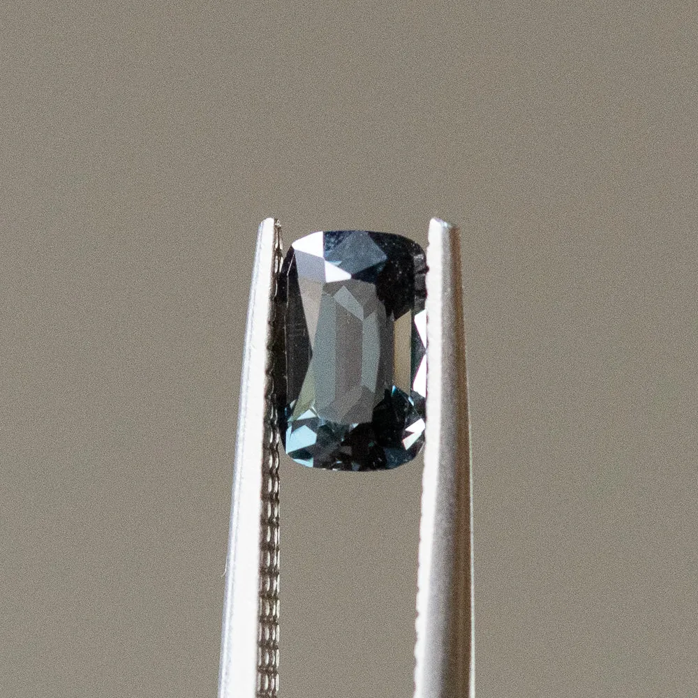 1.20CT CUSHION CUT DEEP BLUE BURMESE SPINEL, 7.35x4.89MM