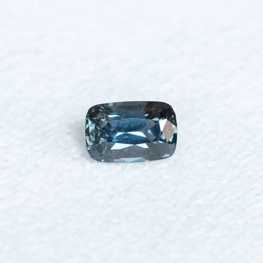 1.20CT CUSHION CUT DEEP BLUE BURMESE SPINEL, 7.35x4.89MM