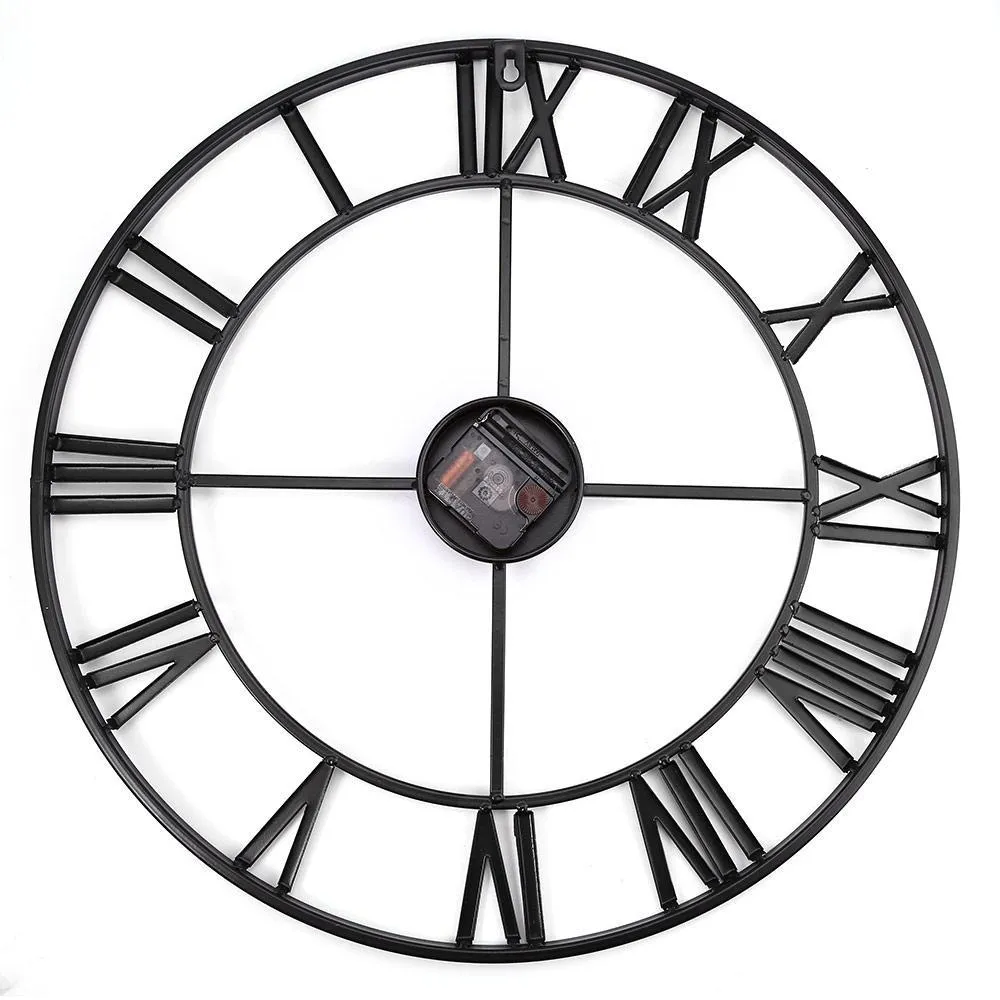 3D Decorative Iron Retro Wall Clock