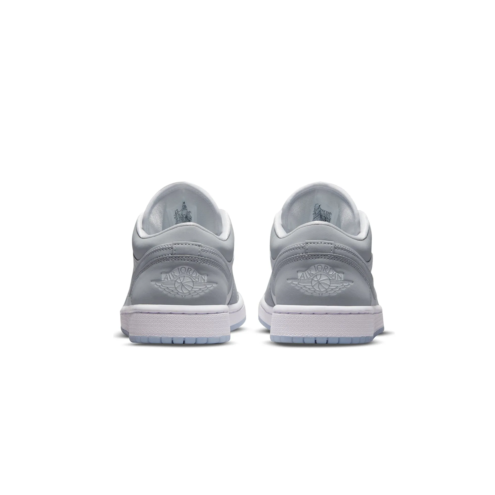 Air Jordan Womens 1 Low Shoes White/Wolf Grey