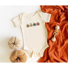 Boho Pumpkins Halloween Baby Bodysuit