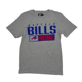 Buffalo Bills Football With Primary Logo Gray Short Sleeve Shirt