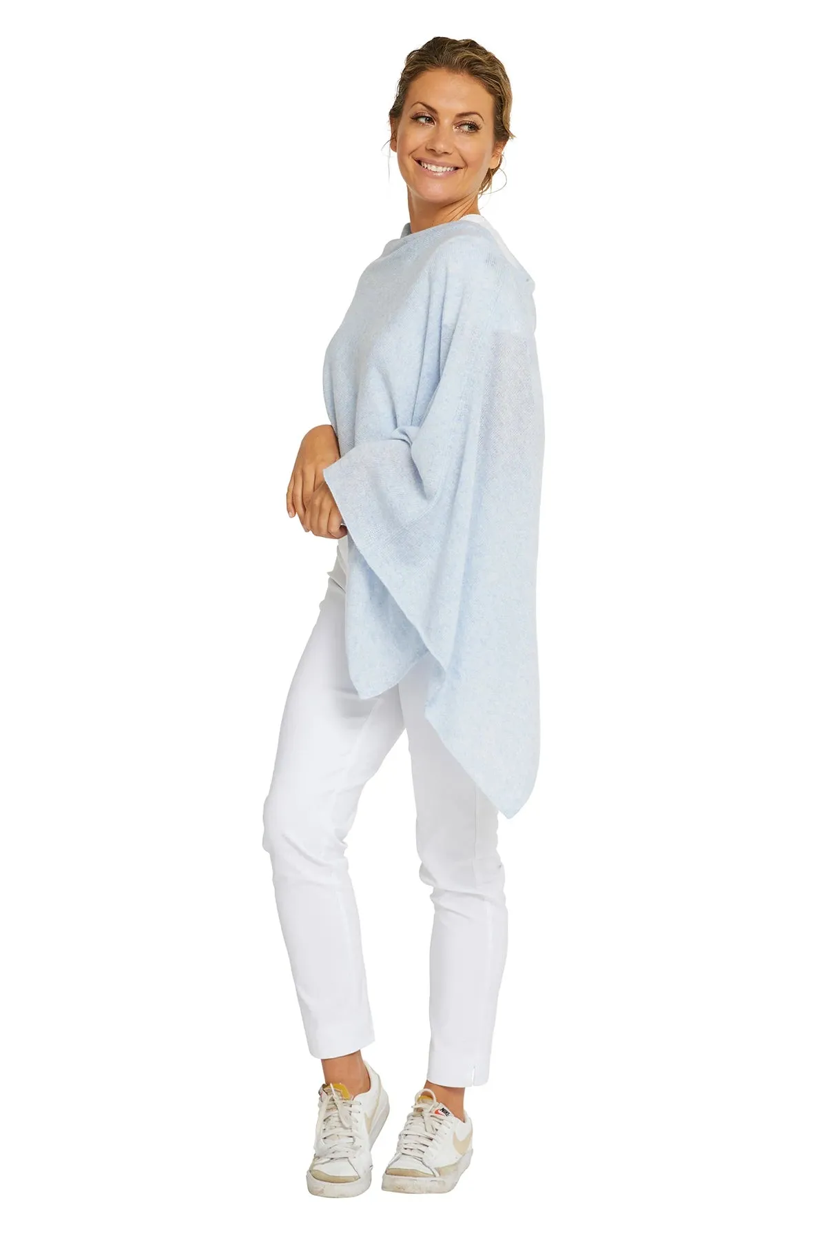 Cashmere Topper - Periwinkle