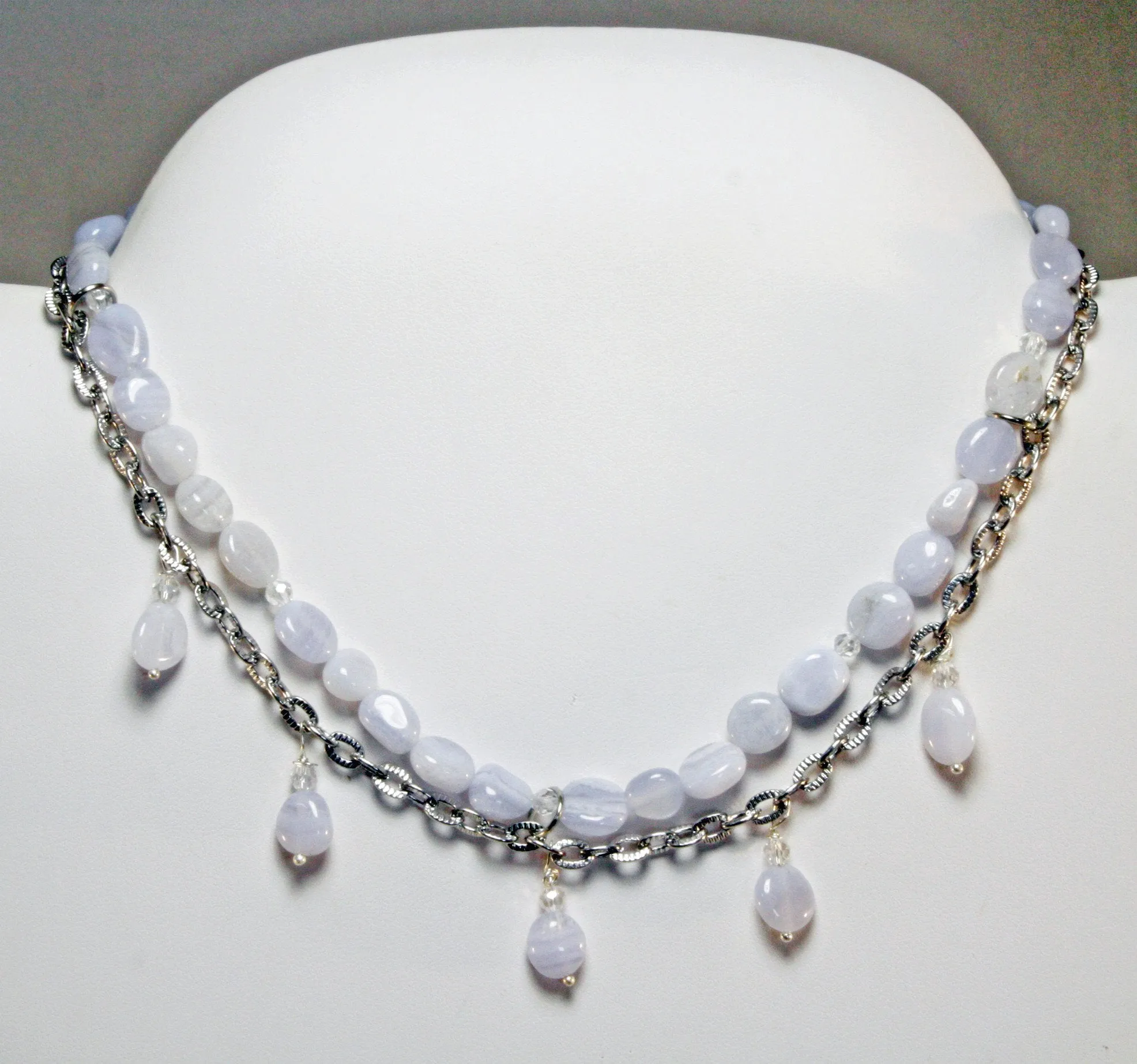 Chalcedony Gemstone Necklace