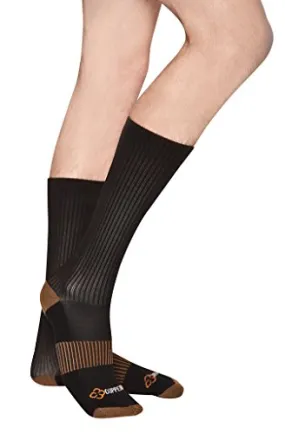 Copper 88 Women's Calf High Compression Socks 6-9 US