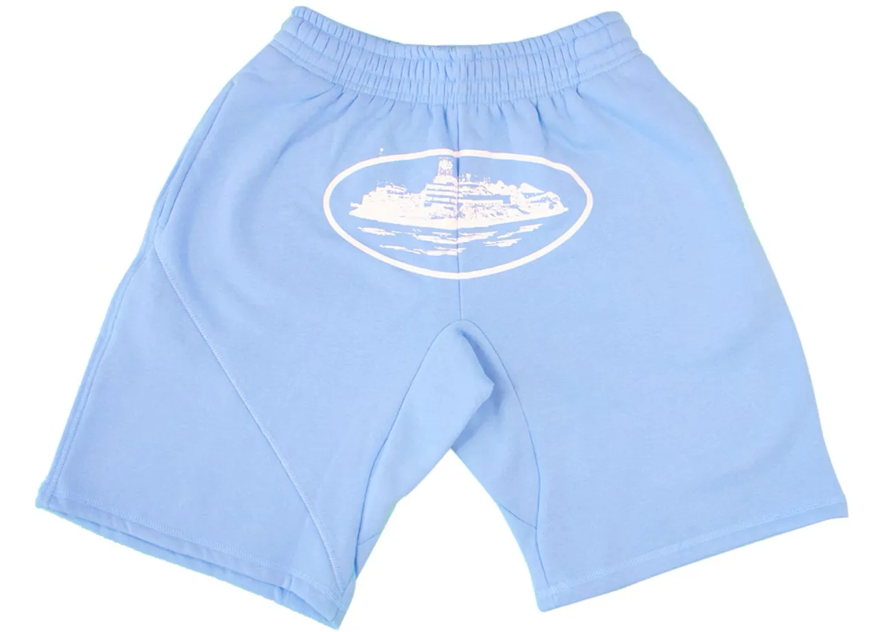 Corteiz Alcatraz Sweatshorts 'Baby Blue'