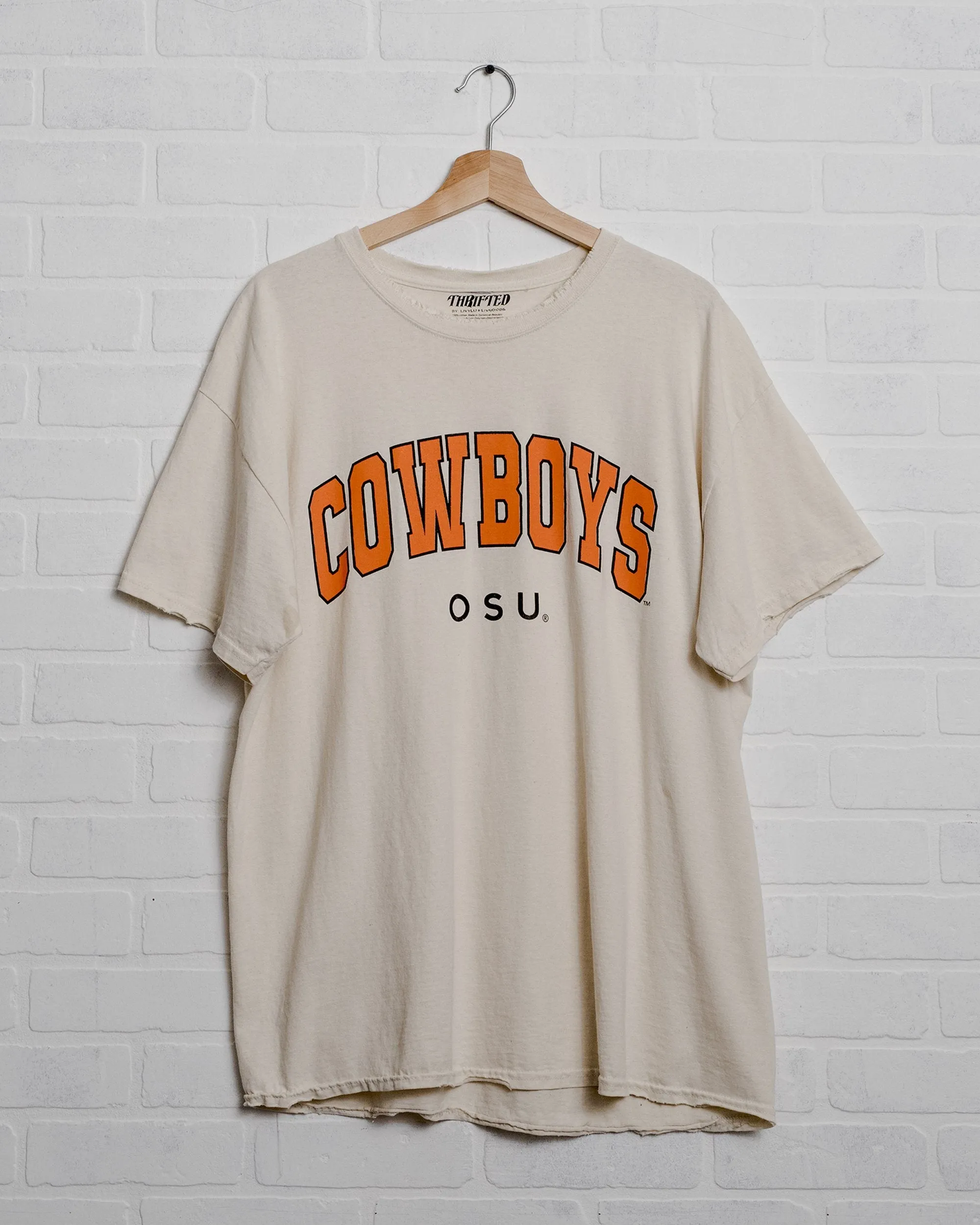 Cowboys Filled Gault Off White Thrifted Tee