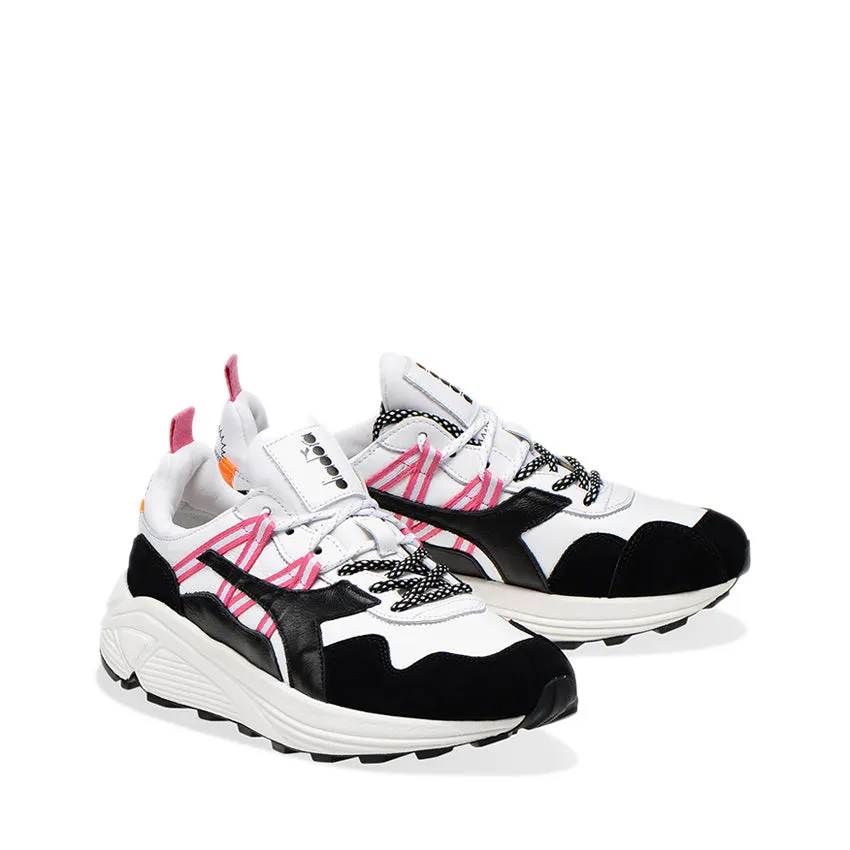 DIADORA HERITAGE SNEAKERS RAVE POP BIANCO - NERO