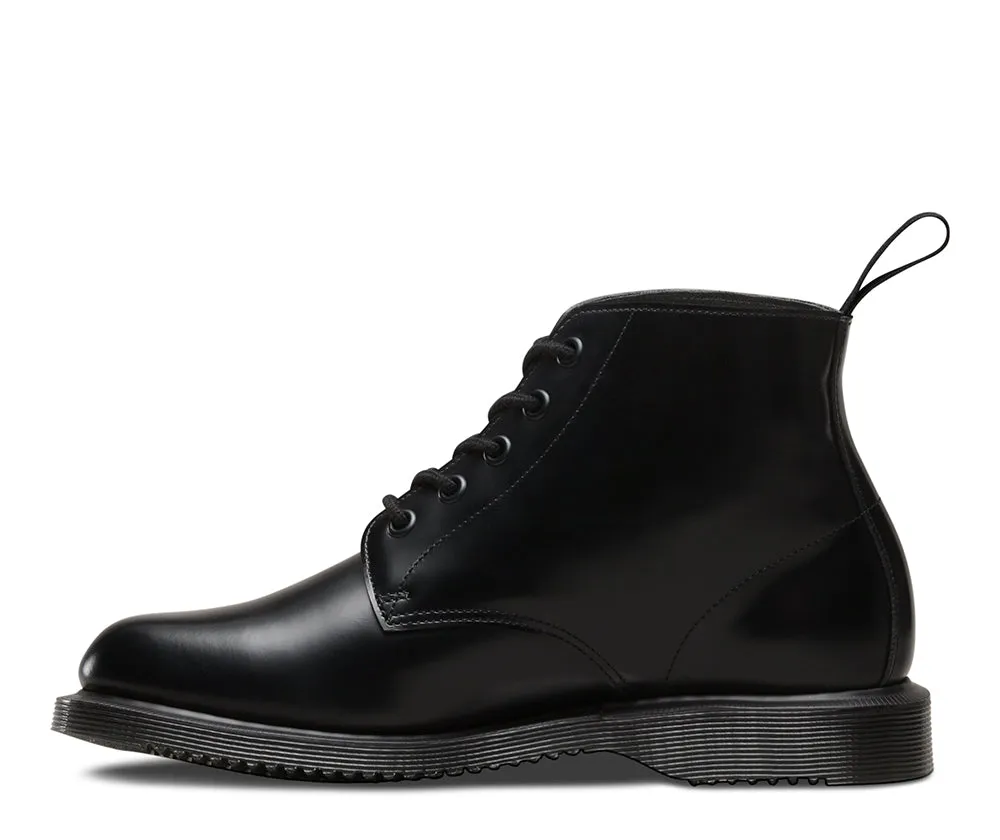 Emmeline Black Polished Smooth Leather Ankle Boot