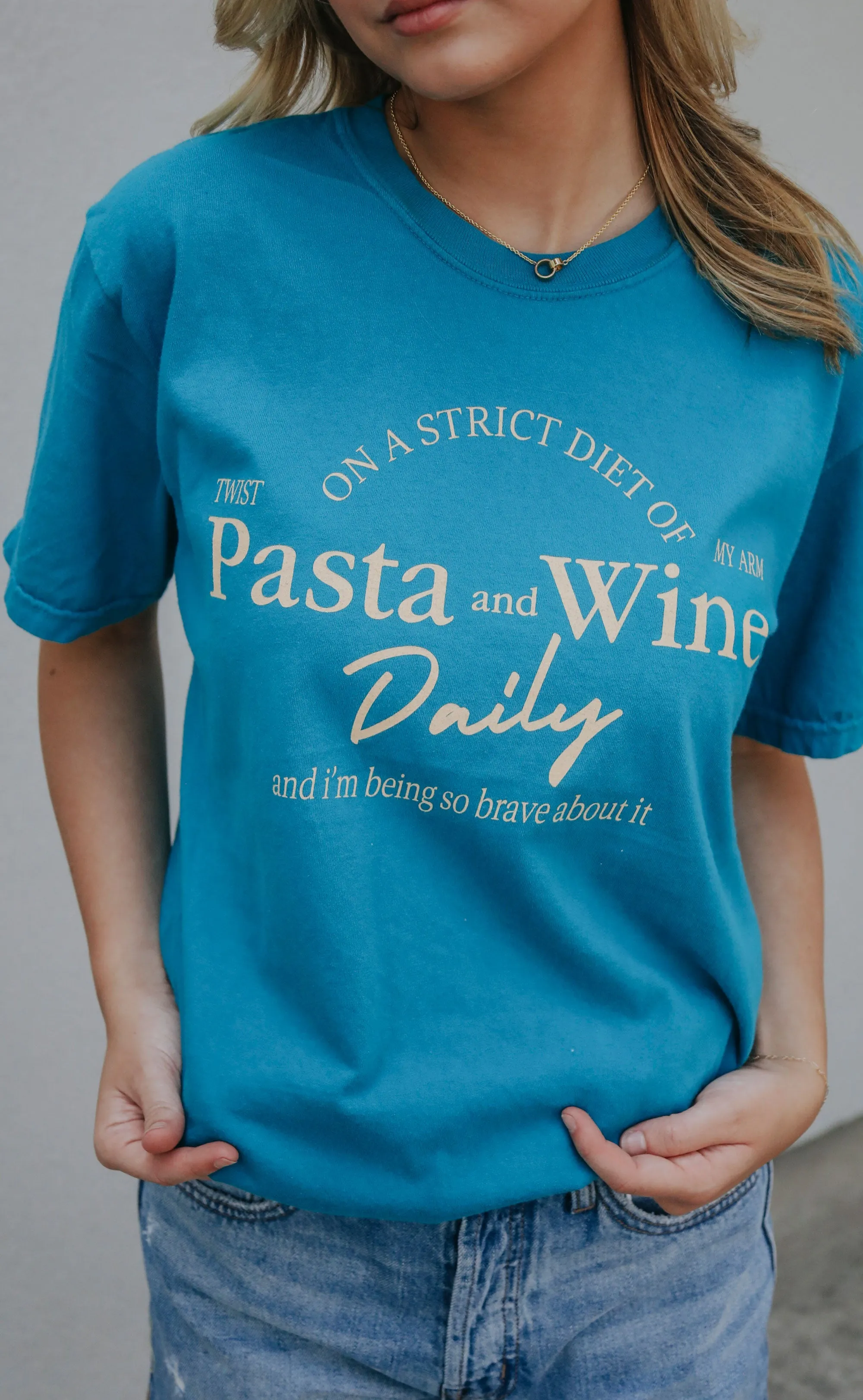 friday   saturday: pasta and wine t shirt