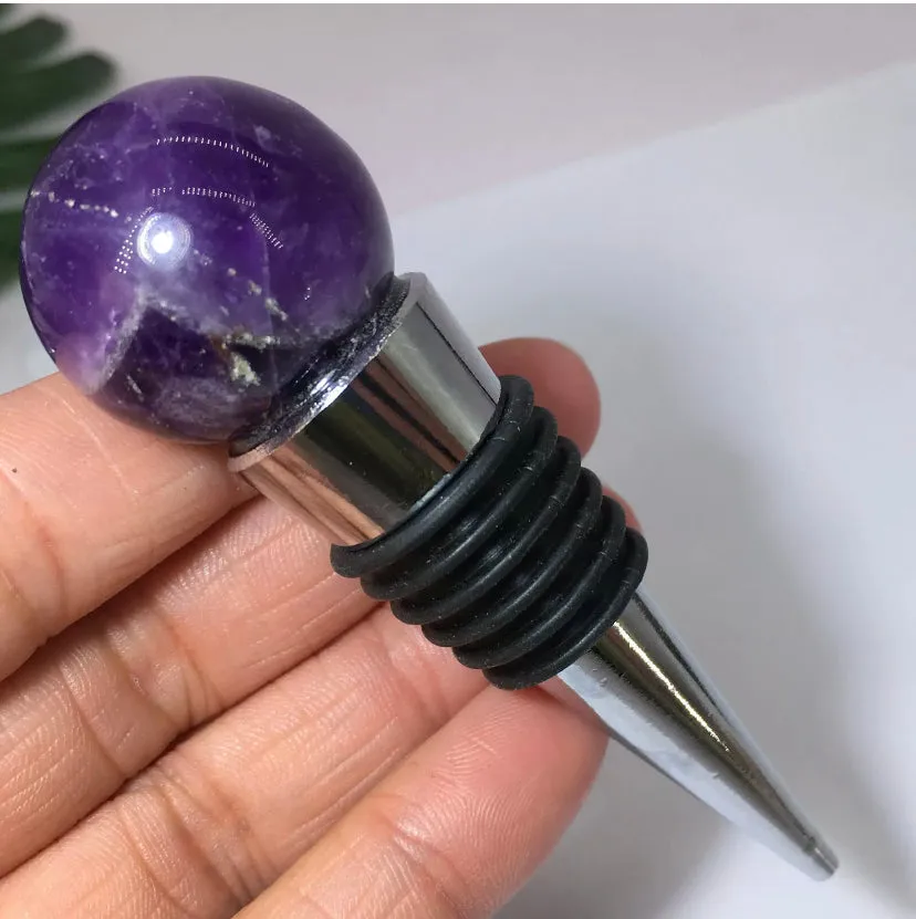 Gemstone Wine Bottle Stoppers