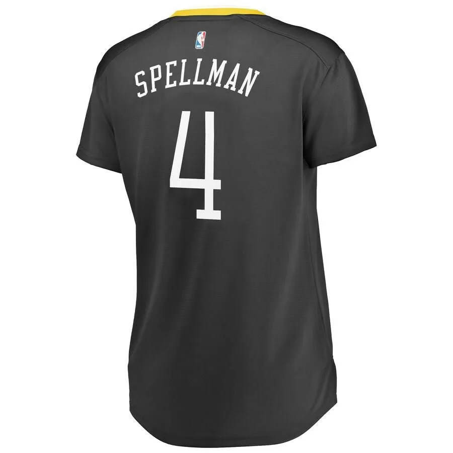 Golden State Warriors Omari Spellman Fanatics Branded Replica Fast Break Statement Jersey Womens - Black | Ireland A9697G2