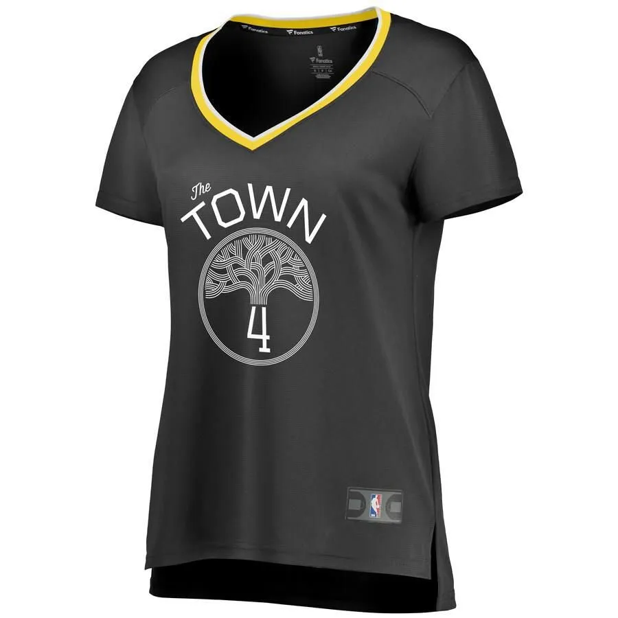 Golden State Warriors Omari Spellman Fanatics Branded Replica Fast Break Statement Jersey Womens - Black | Ireland A9697G2