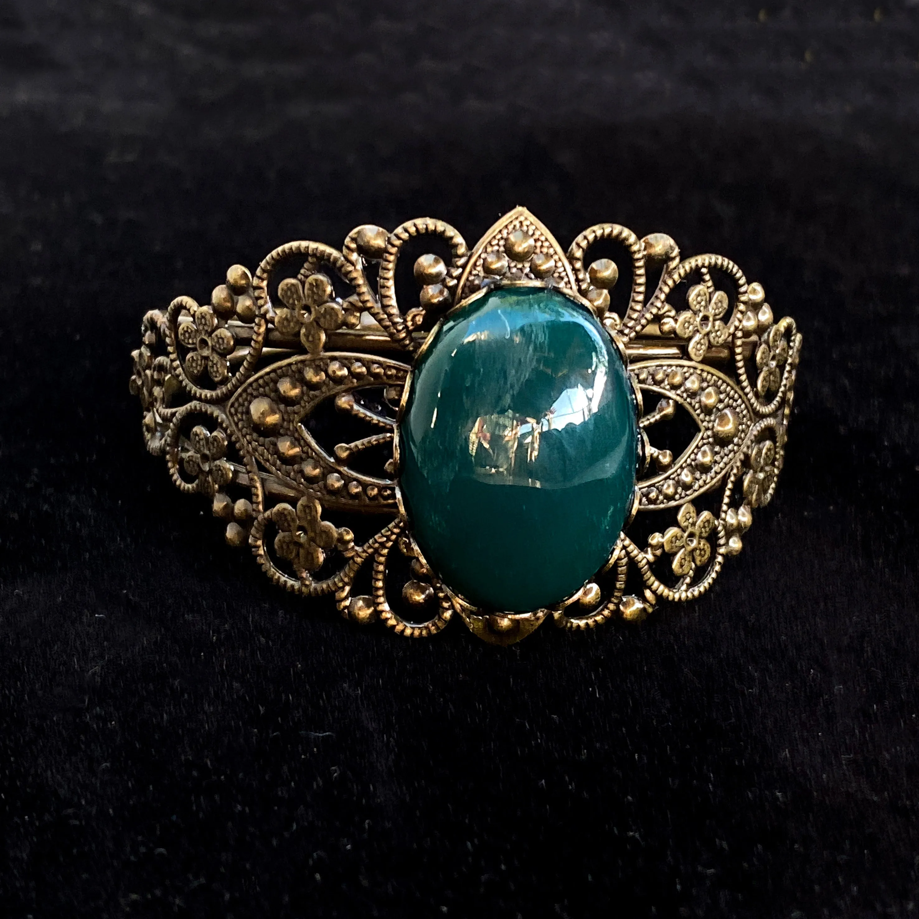 Green Onyx Cuff Bracelet