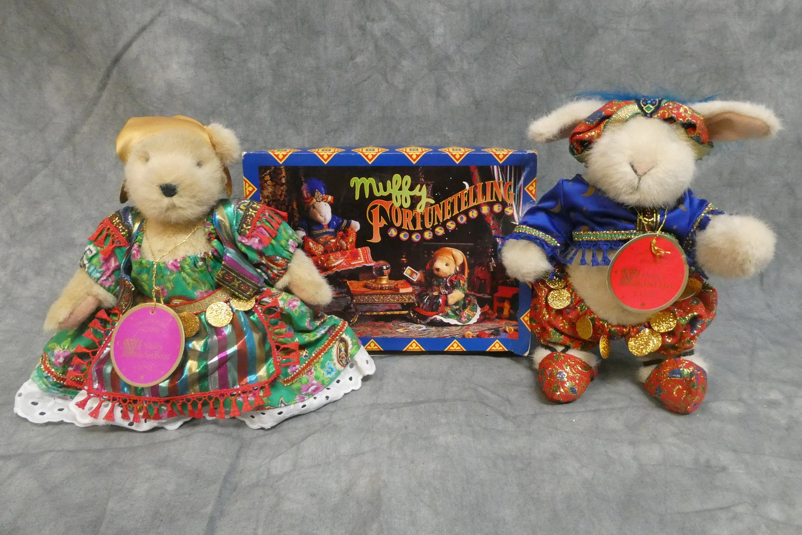 Gypsy Muffy VanderBear & Genie Hoppy Hare with Fortunetelling Accessories