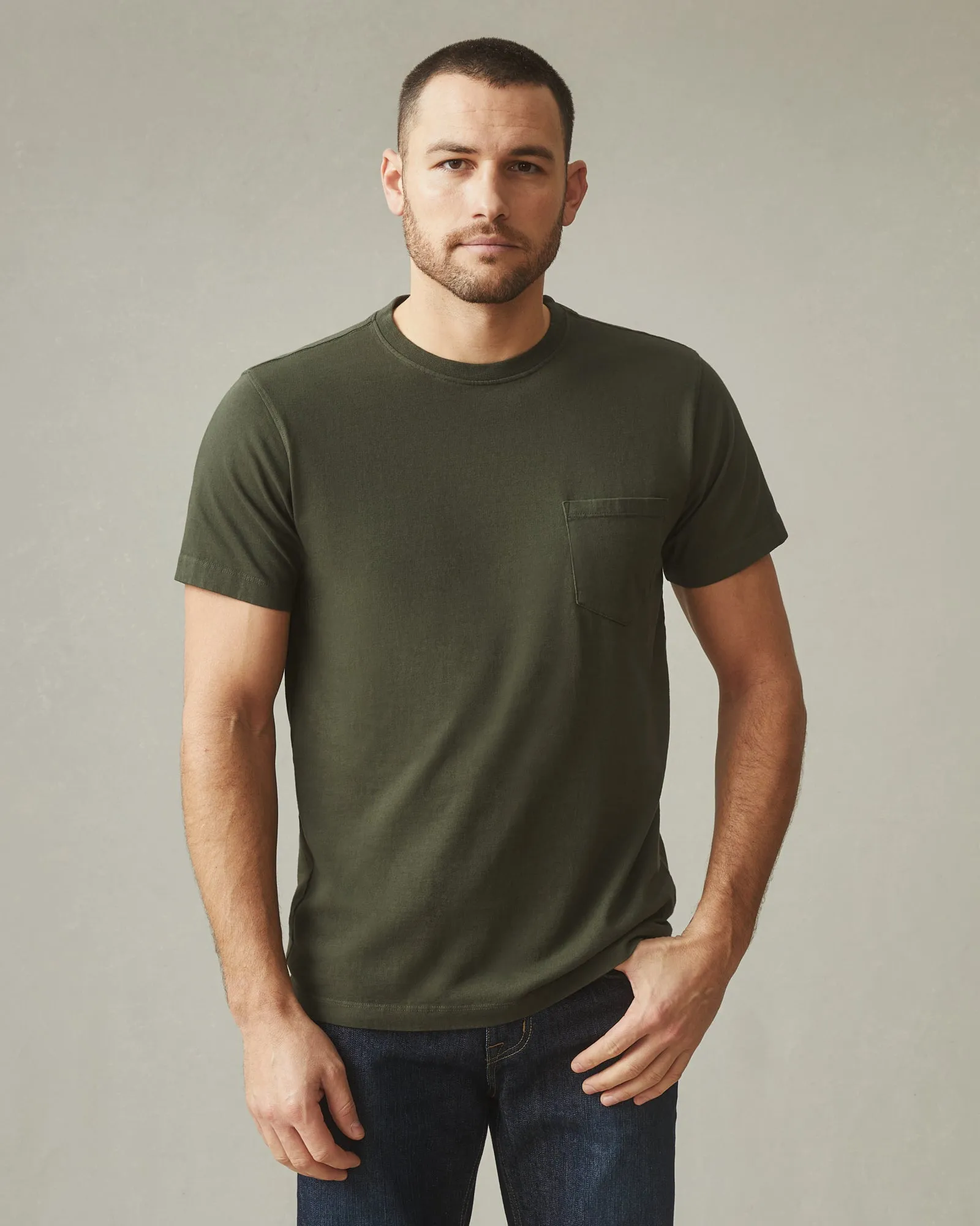 Heavyweight Pocket Tee - Loden