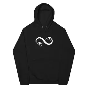 Infinity Heart and Skiing - Unisex Premium Organic Hoodie