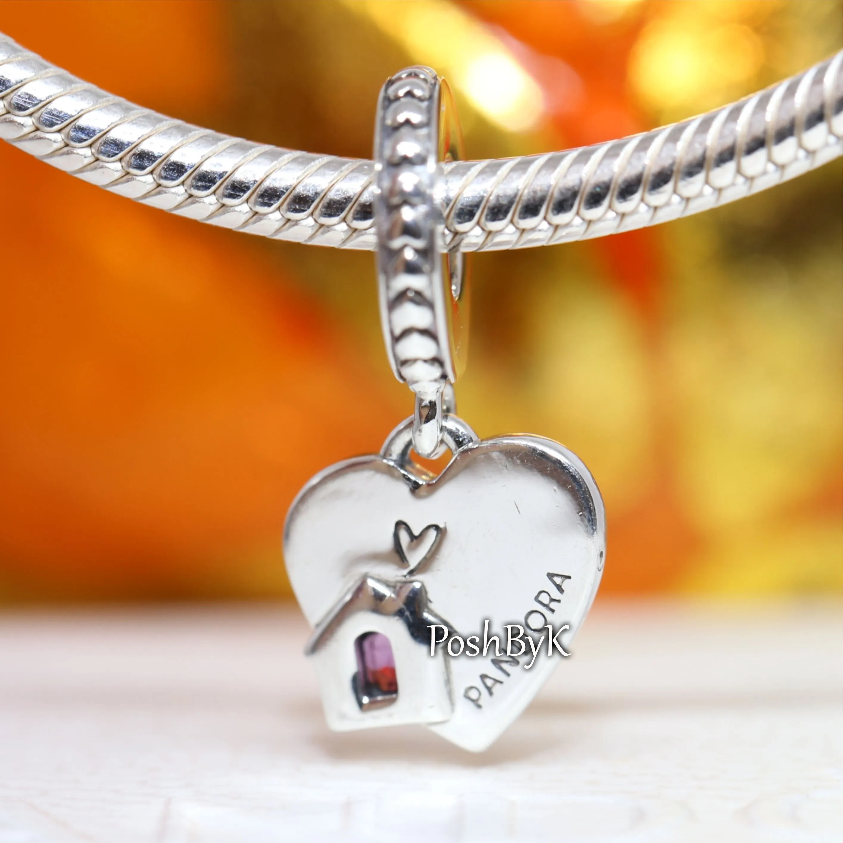 Love My Home Heart Dangle Charm 799324C01