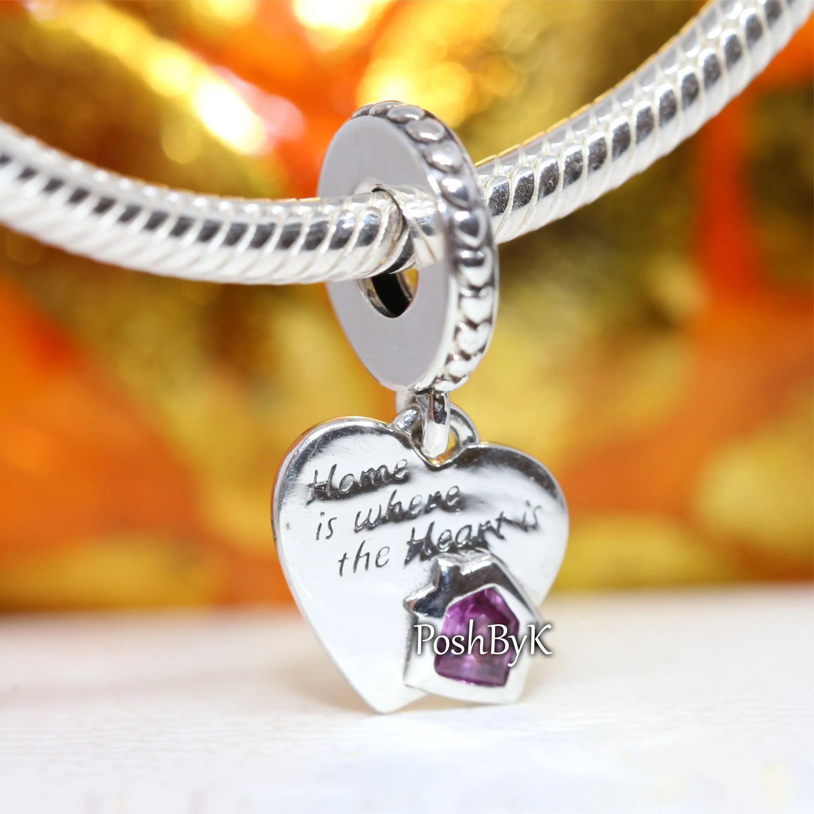 Love My Home Heart Dangle Charm 799324C01