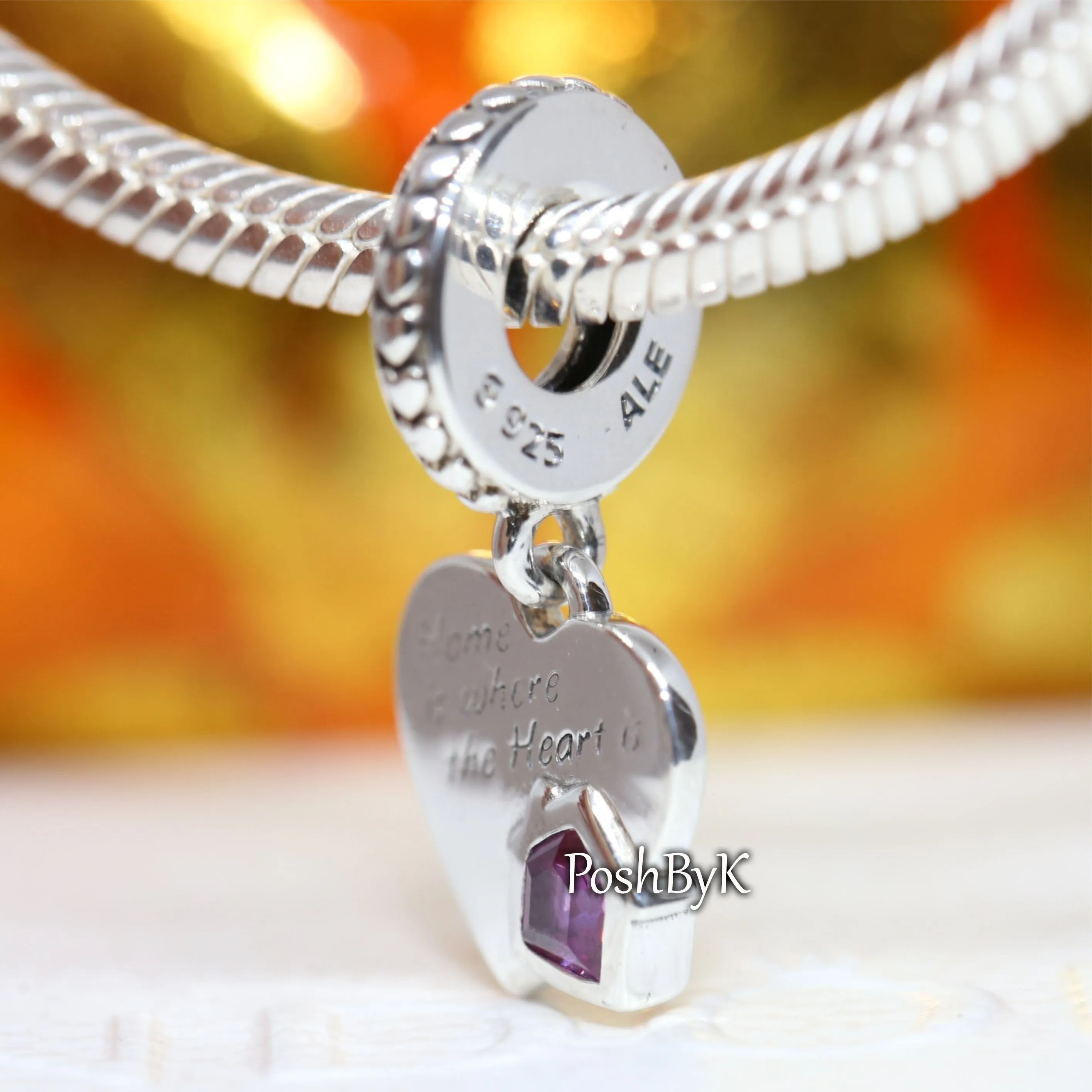 Love My Home Heart Dangle Charm 799324C01