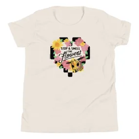 Minecraft Stop & Smell The Flowers Kids Premium T-Shirt