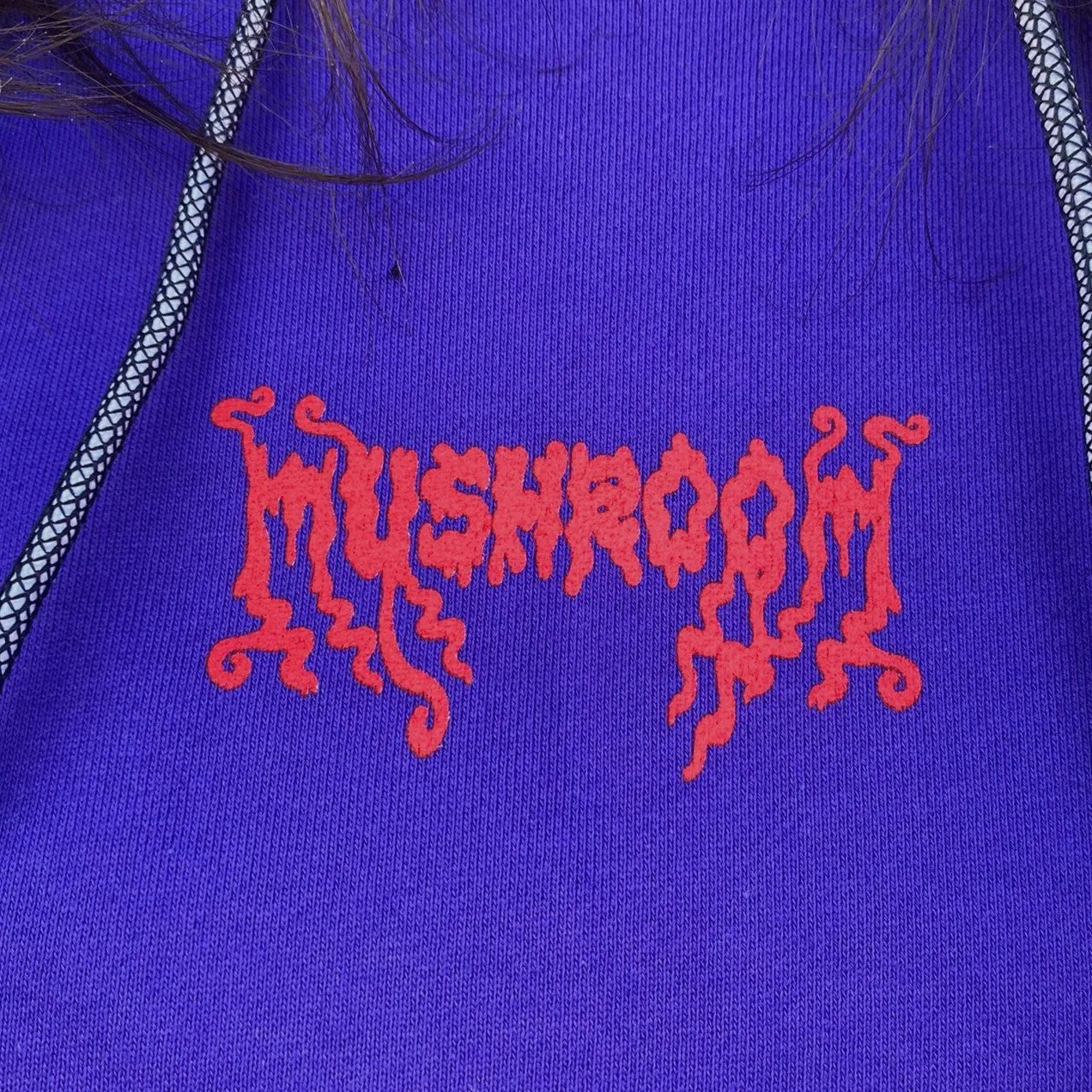 Mushroom Wolf Print Men's Hoodie 23012-35 Purple