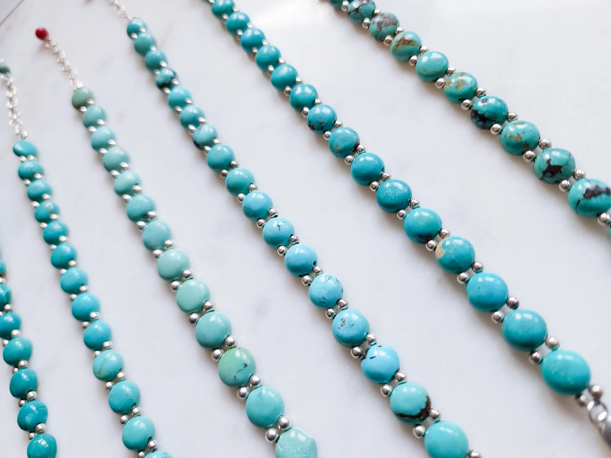 Natural Turquoise Sterling Bracelet