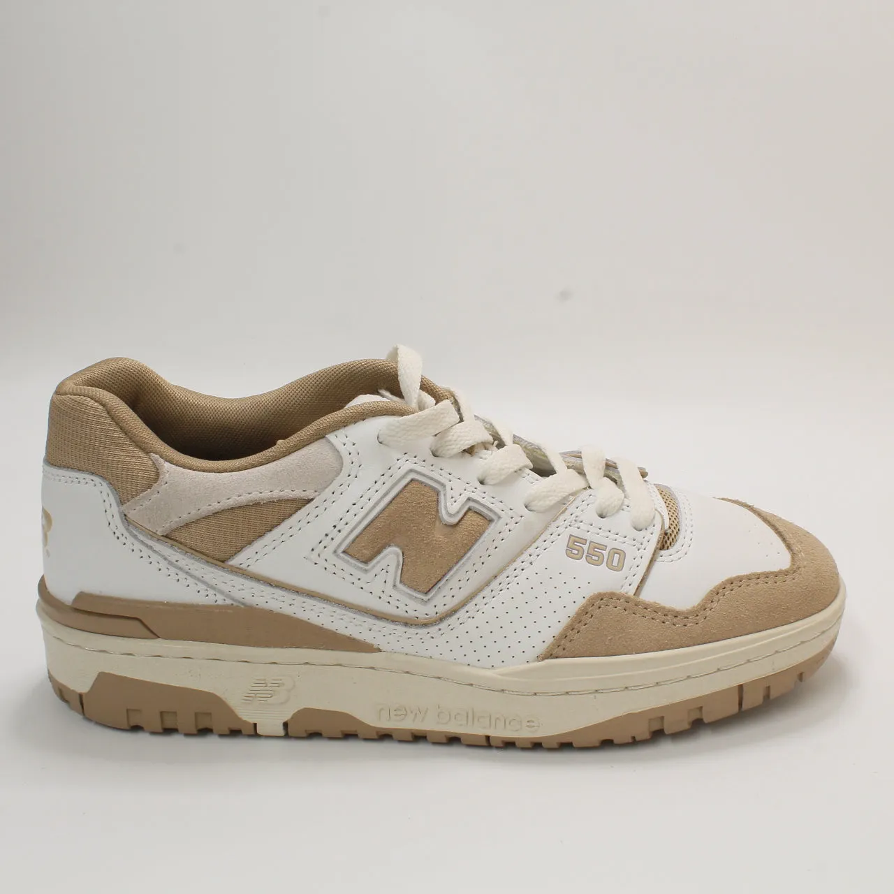 New Balance BB550 White Sand Offwhite Trainers