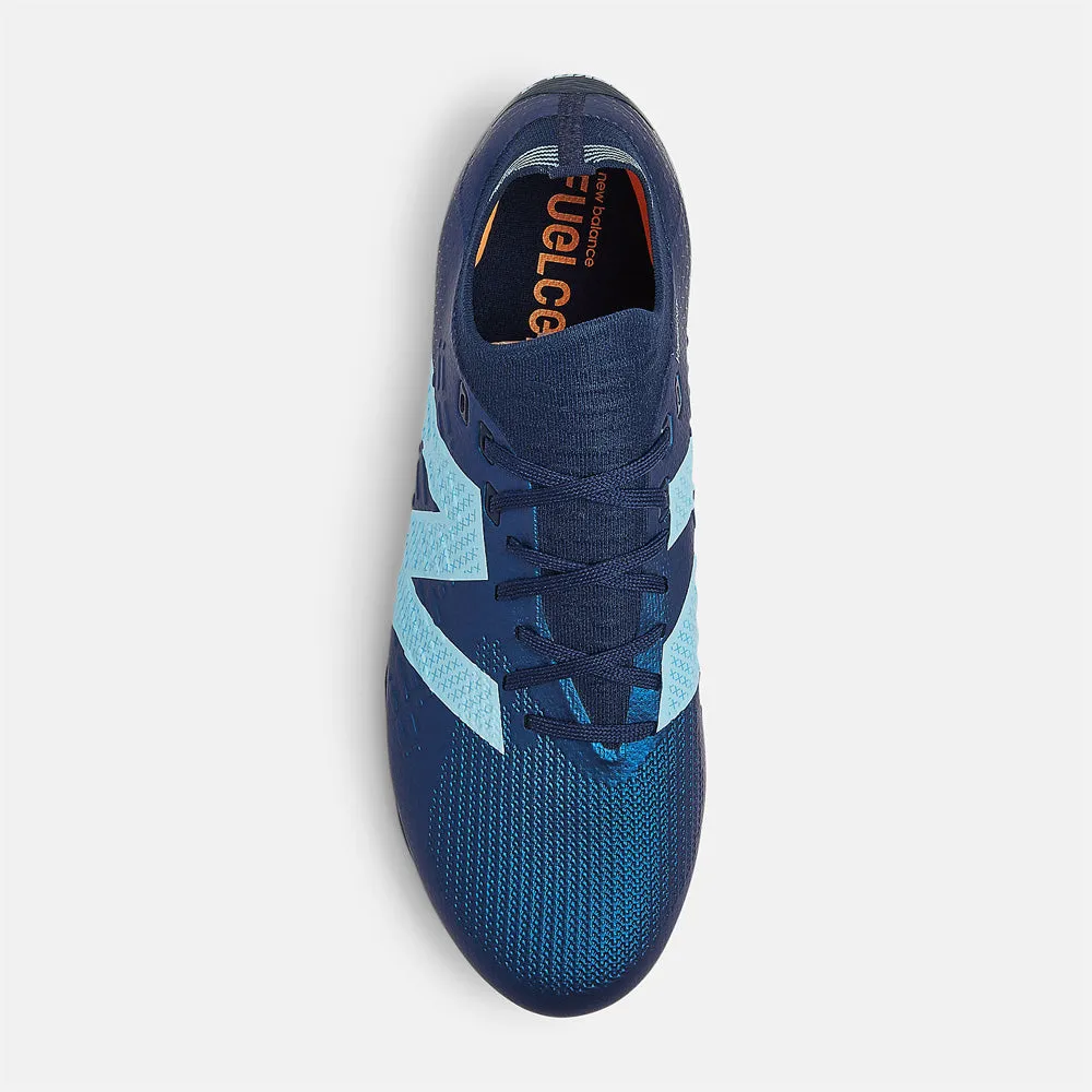 New Balance Tekela Pro Low V4  FG Football Boots (Navy/Sky Blue/Hot Mango)