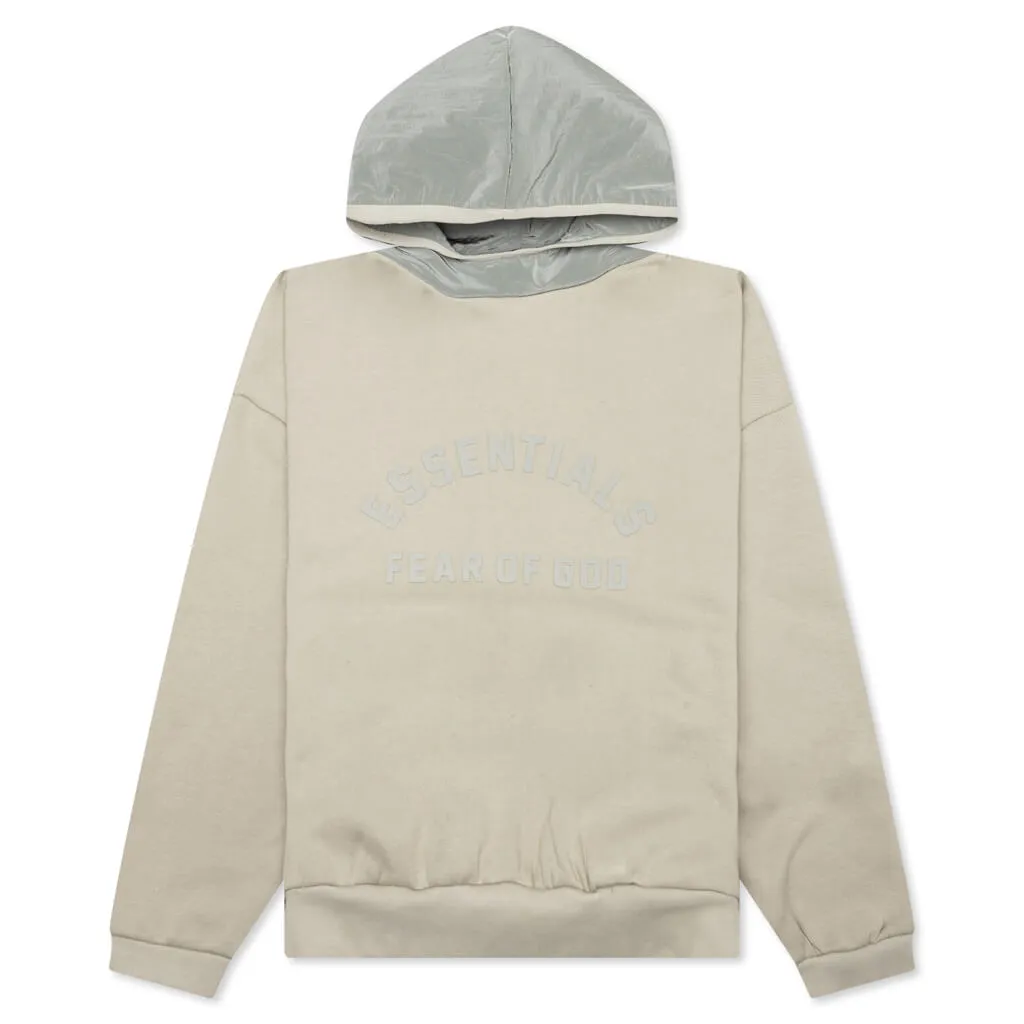 Nylon Fleece Hoodie - Seal