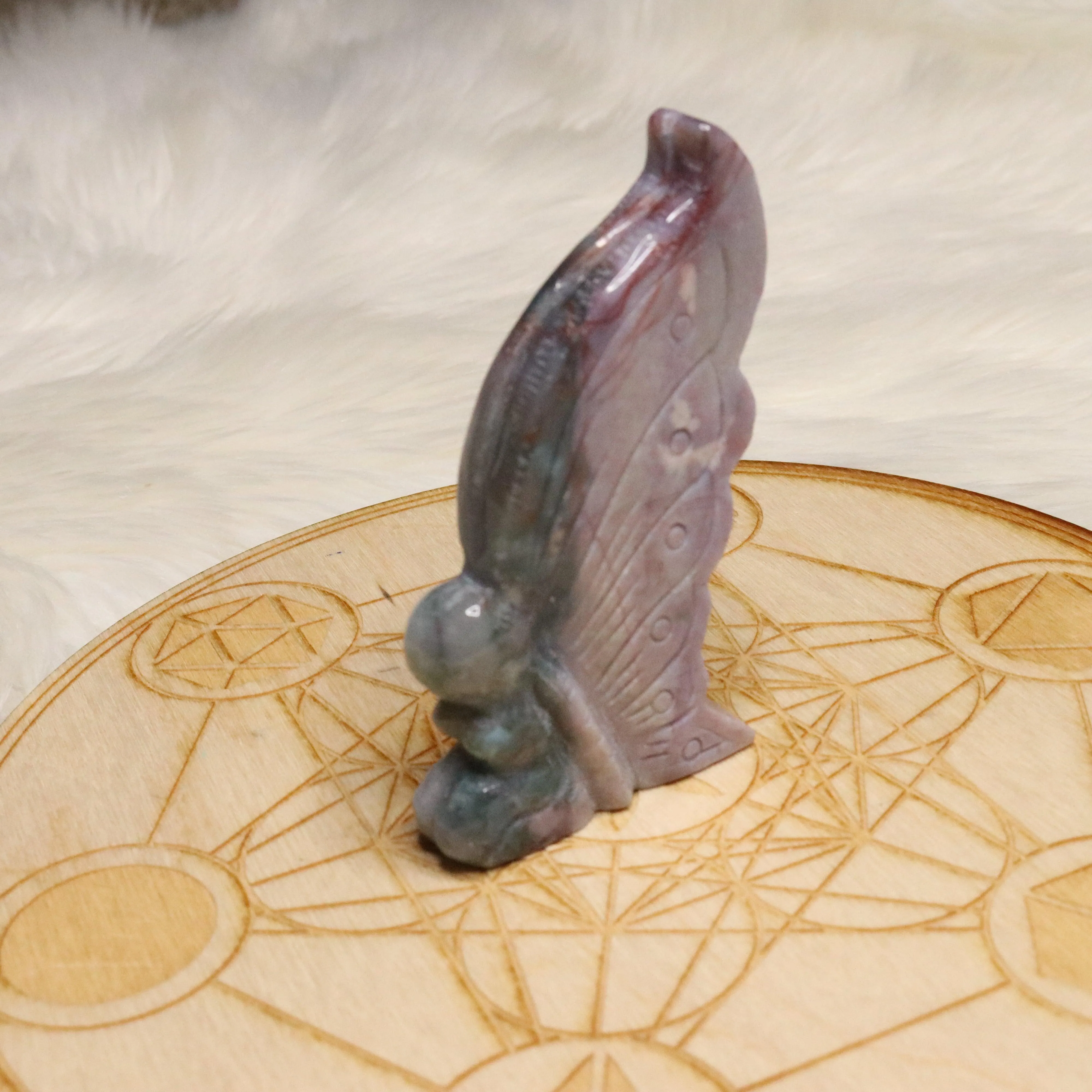 Ocean Jasper Fairy Carving ~ Frequencies of the Elementals