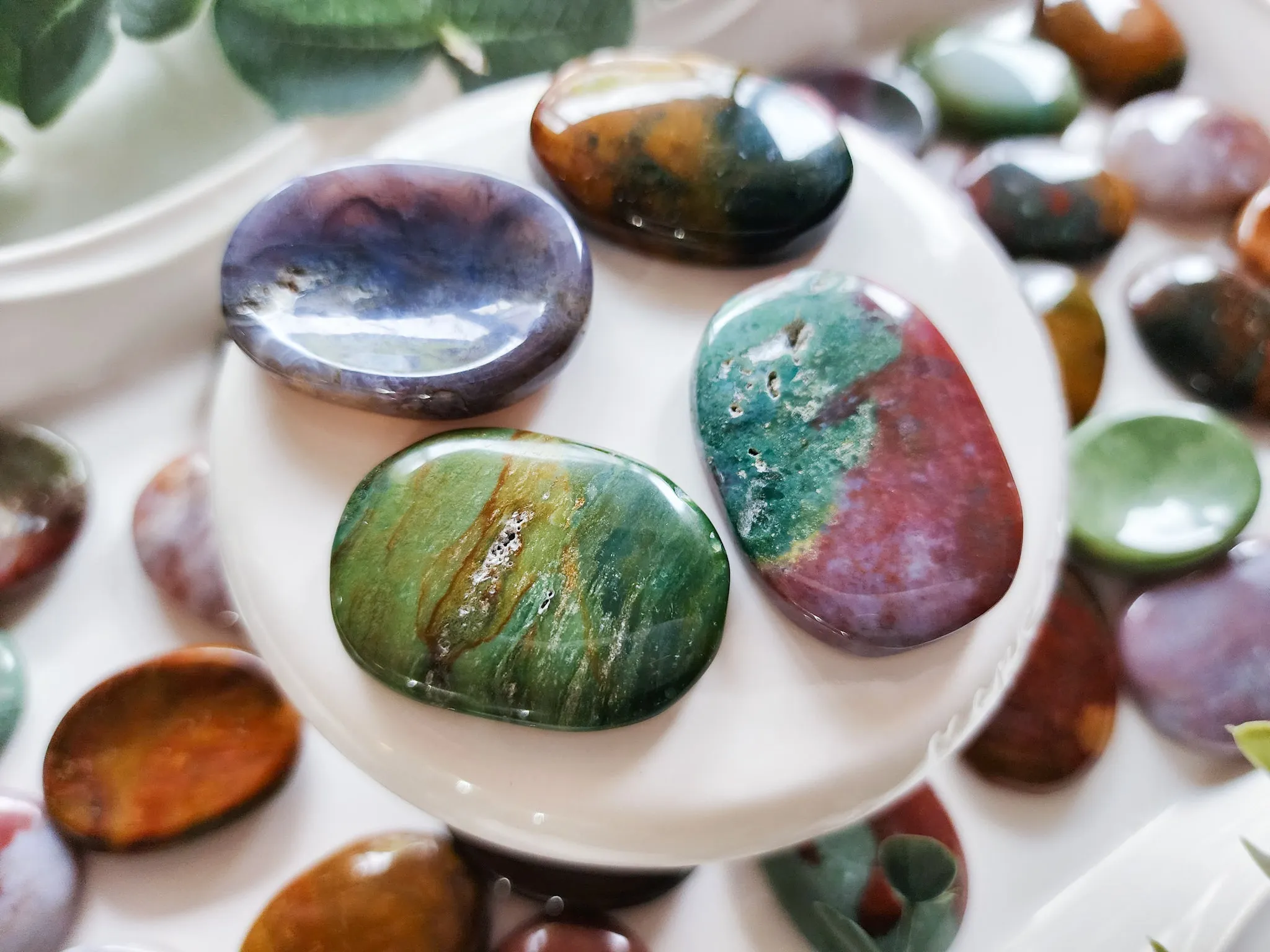 Ocean Jasper Mini Worry Stone