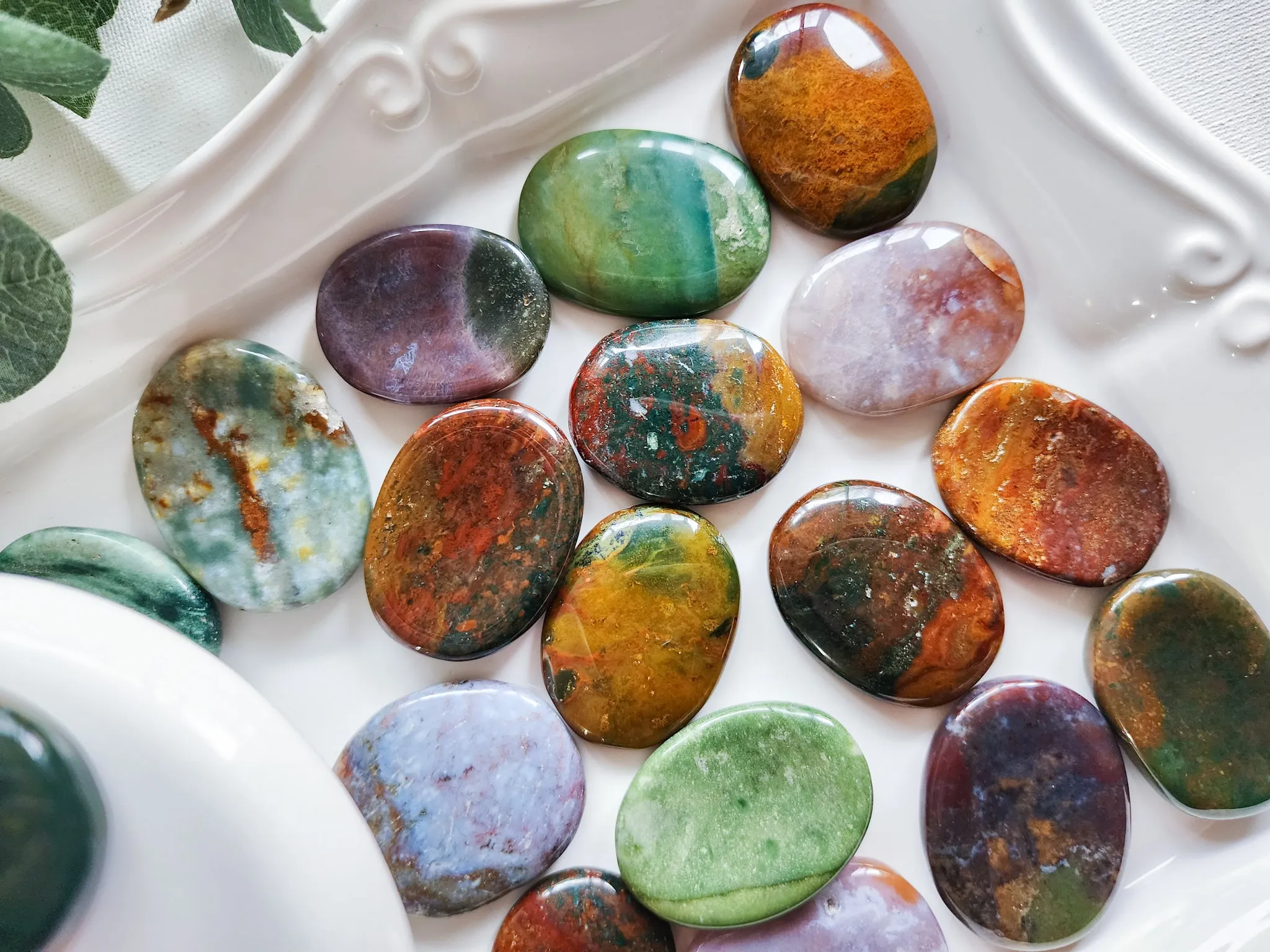 Ocean Jasper Mini Worry Stone