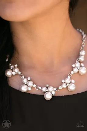 Paparazzi Accessories  - Toast To Perfection #N873 - White Necklace