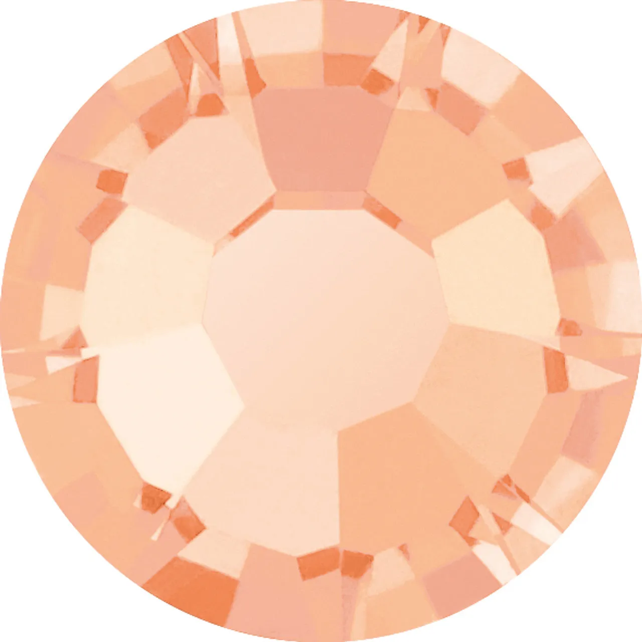 Preciosa Crystal Flat Back Light Peach AB and Light Peach