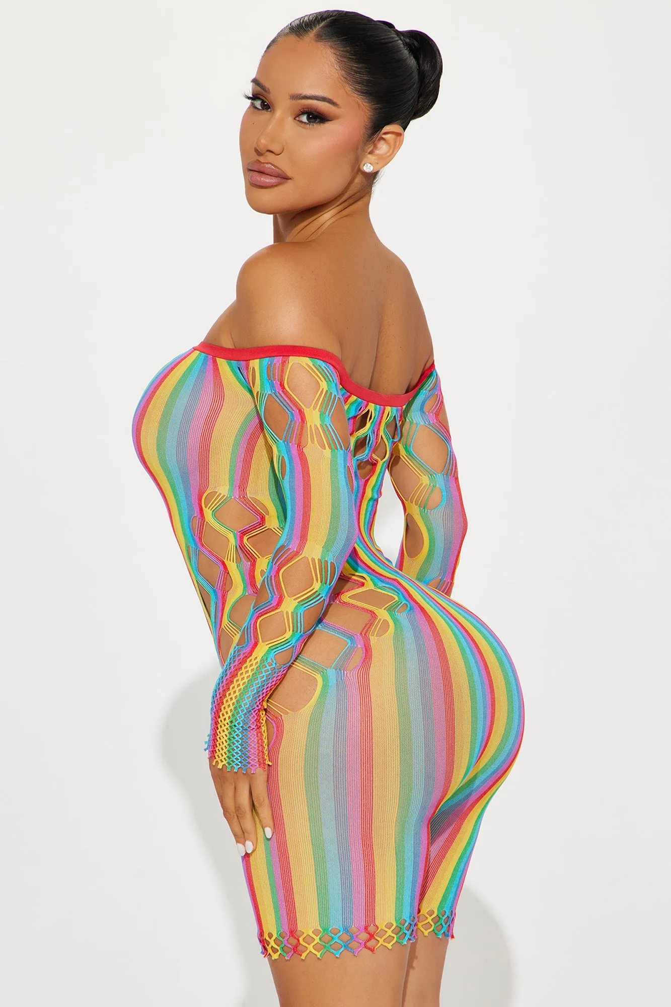 Ready For The Night Seamless Romper - Multi Color