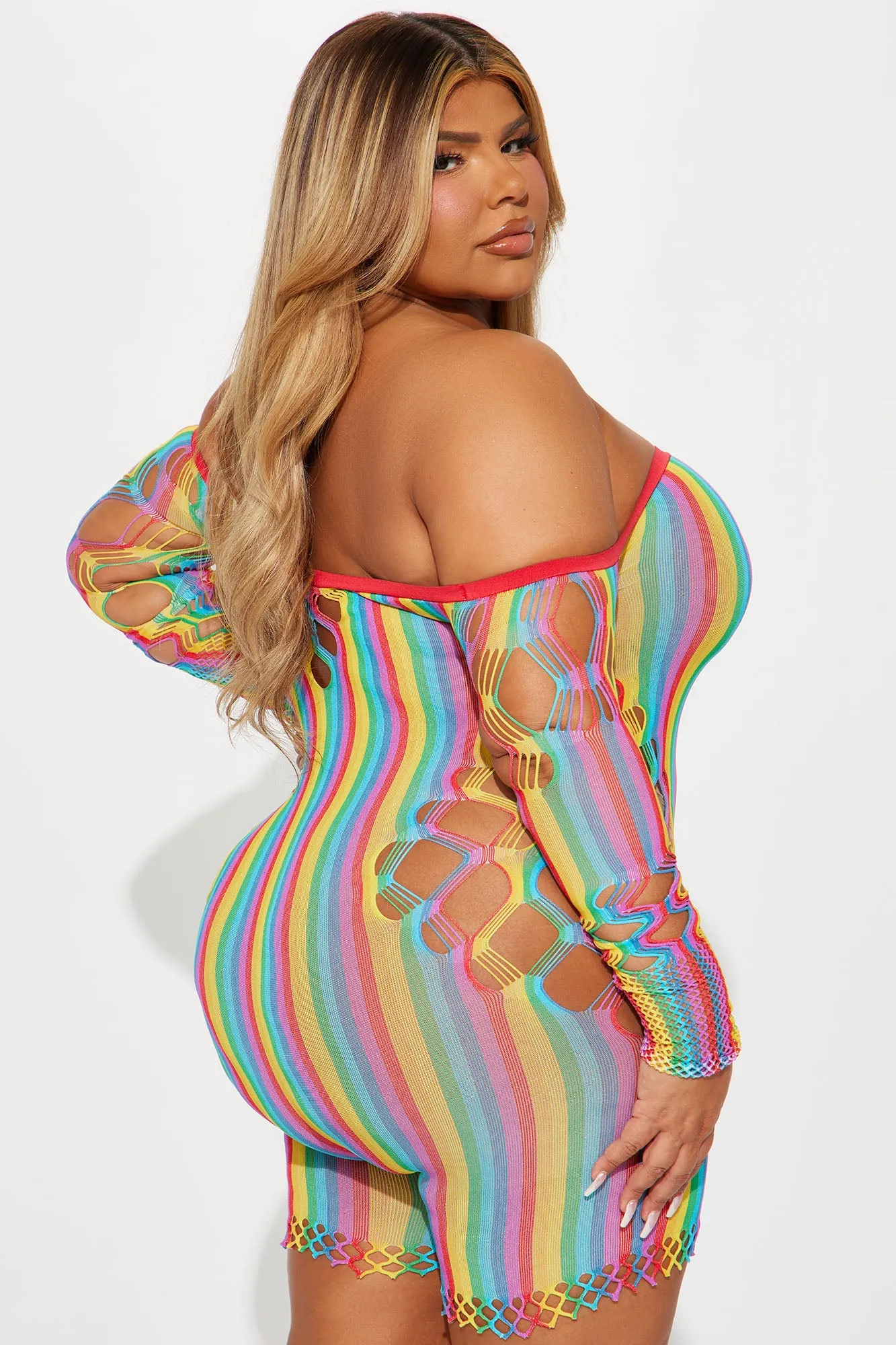 Ready For The Night Seamless Romper - Multi Color