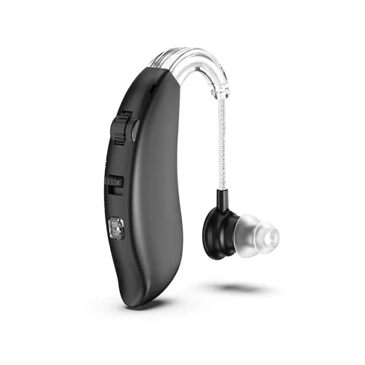 Rechargeable GM-301 Hearing Amplifier with Noise Reduction & Bluetooth Connectivity