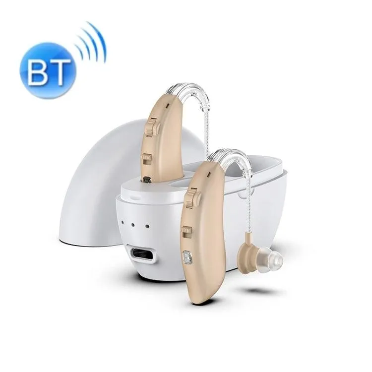 Rechargeable GM-301 Hearing Amplifier with Noise Reduction & Bluetooth Connectivity