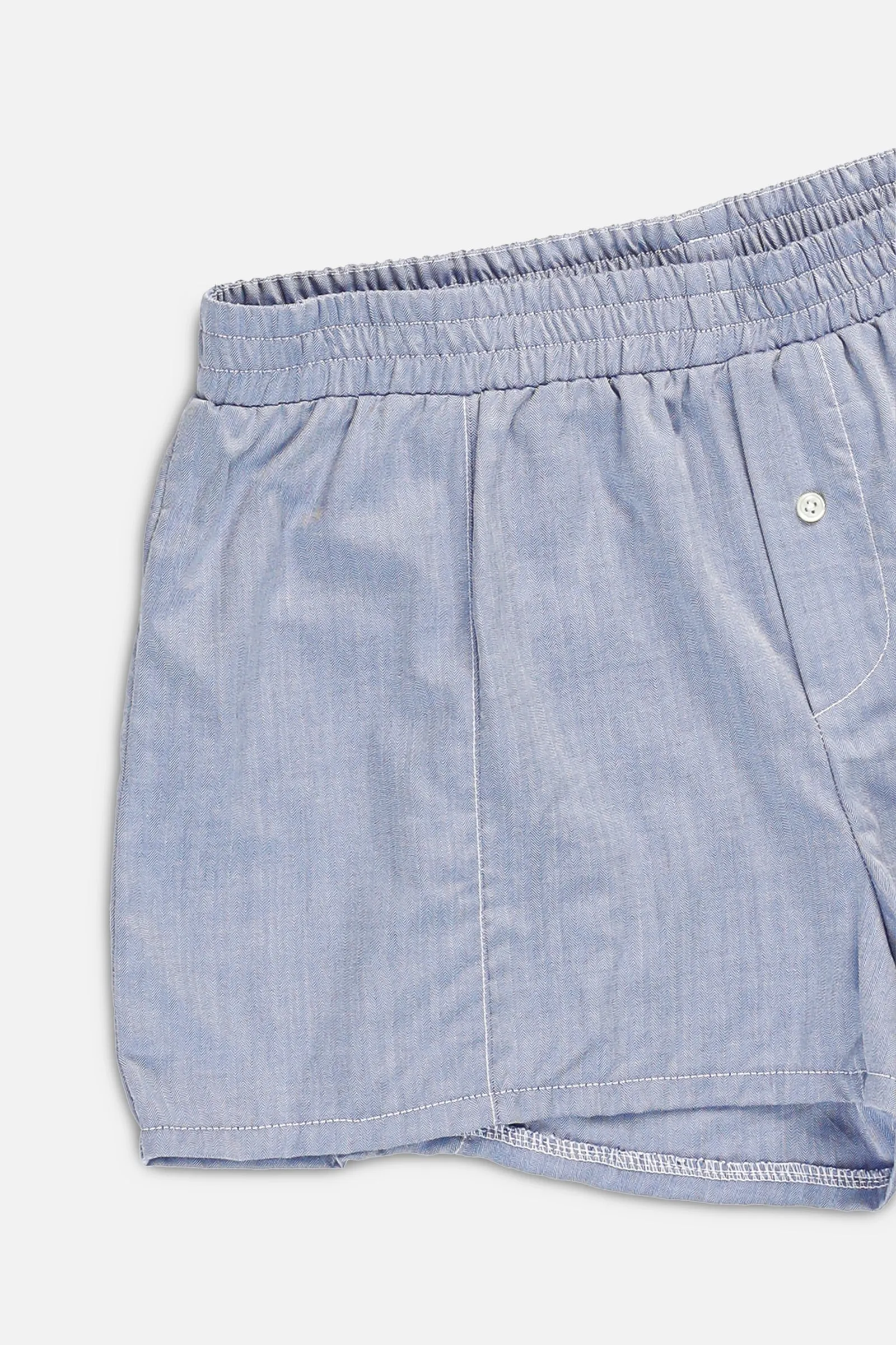 Rework Oxford Mini Boxer Shorts - L