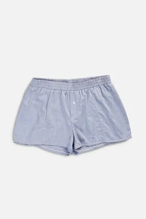 Rework Oxford Mini Boxer Shorts - L