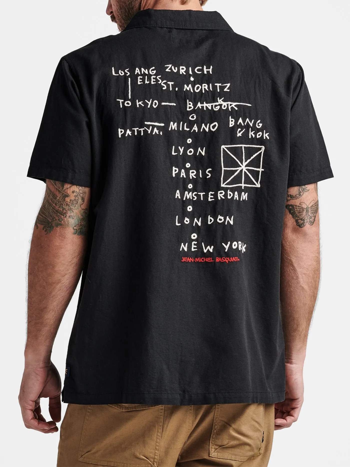 Roark x Basquiat Gonzo Short Sleeve Buttondown Shirt