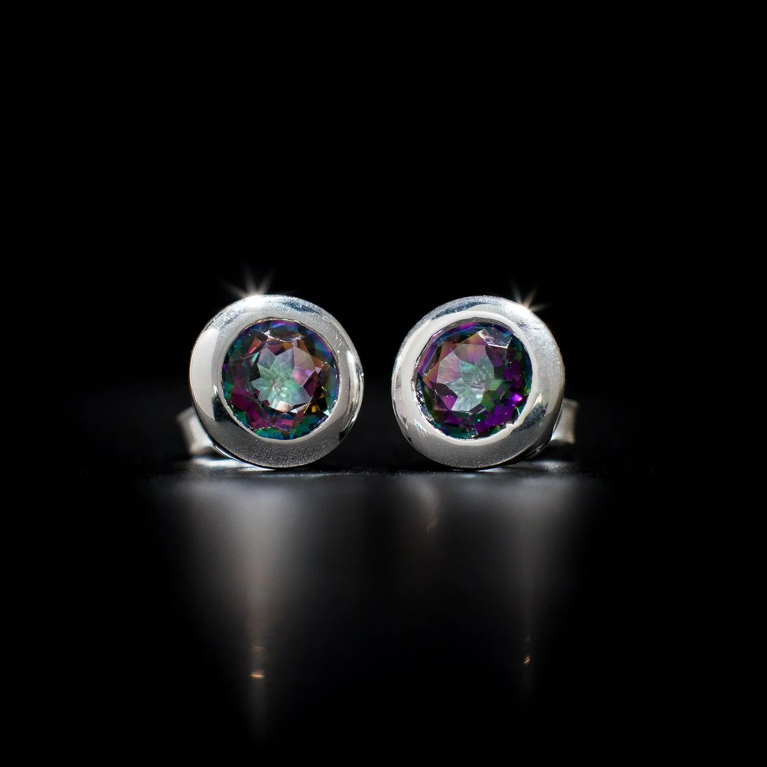 Satellite Star Gemstone Stud Earrings