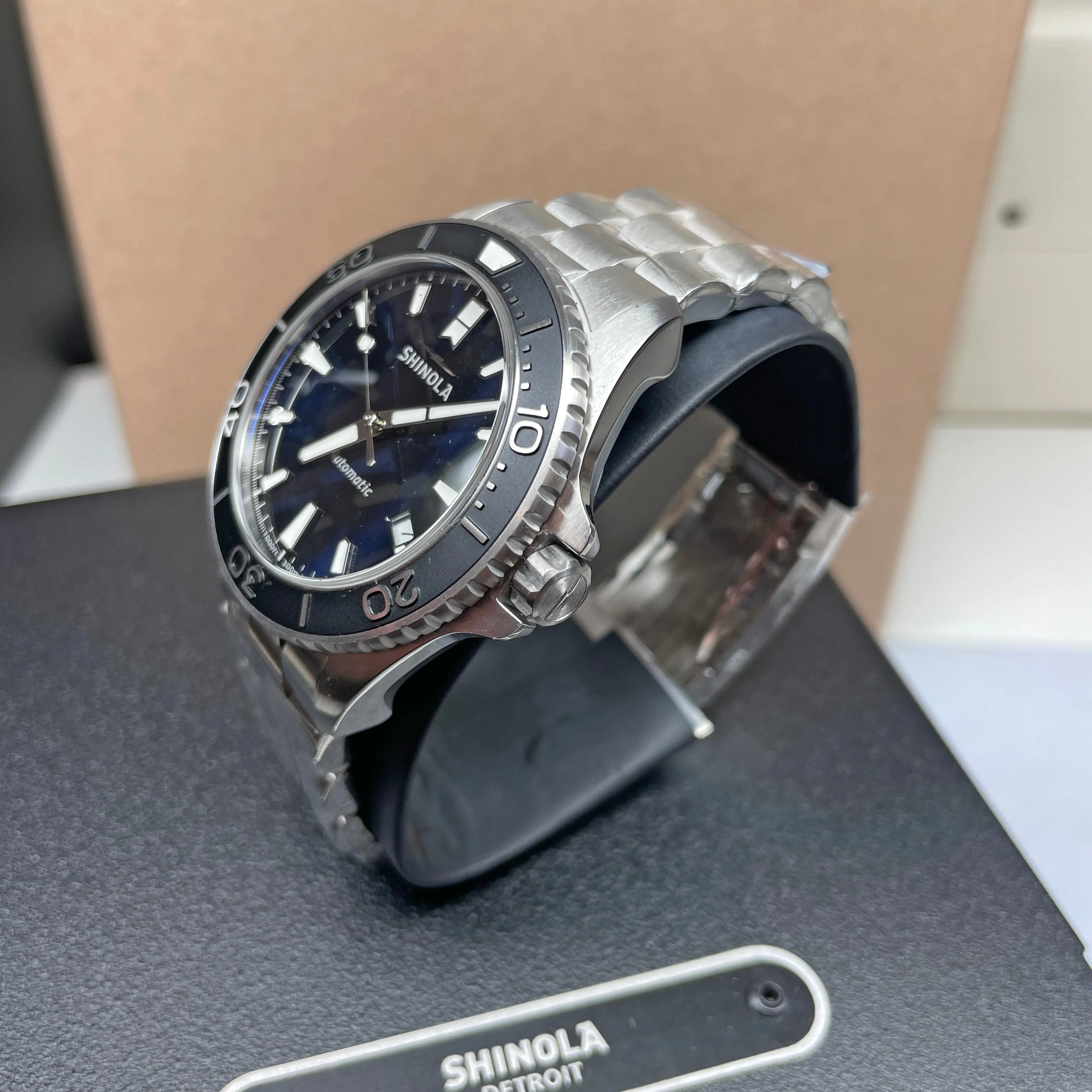 Shinola Automatic 43MM Lake Superior Monster Watch S0120097178