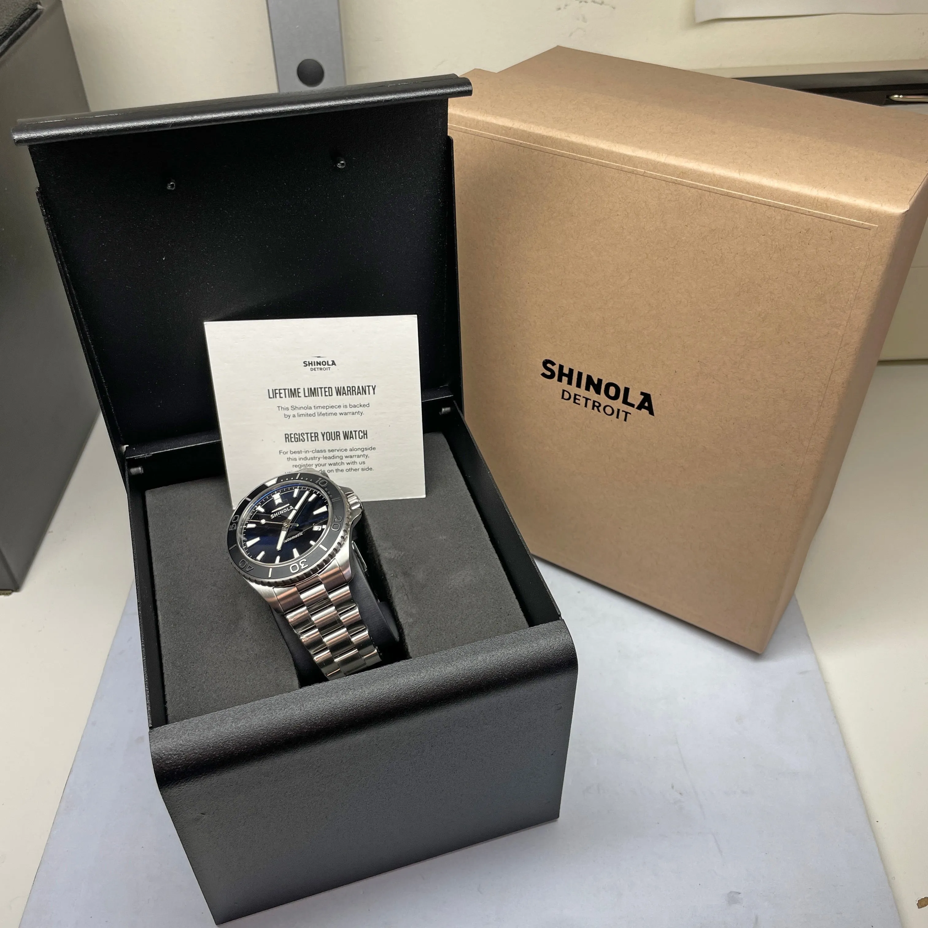 Shinola Automatic 43MM Lake Superior Monster Watch S0120097178