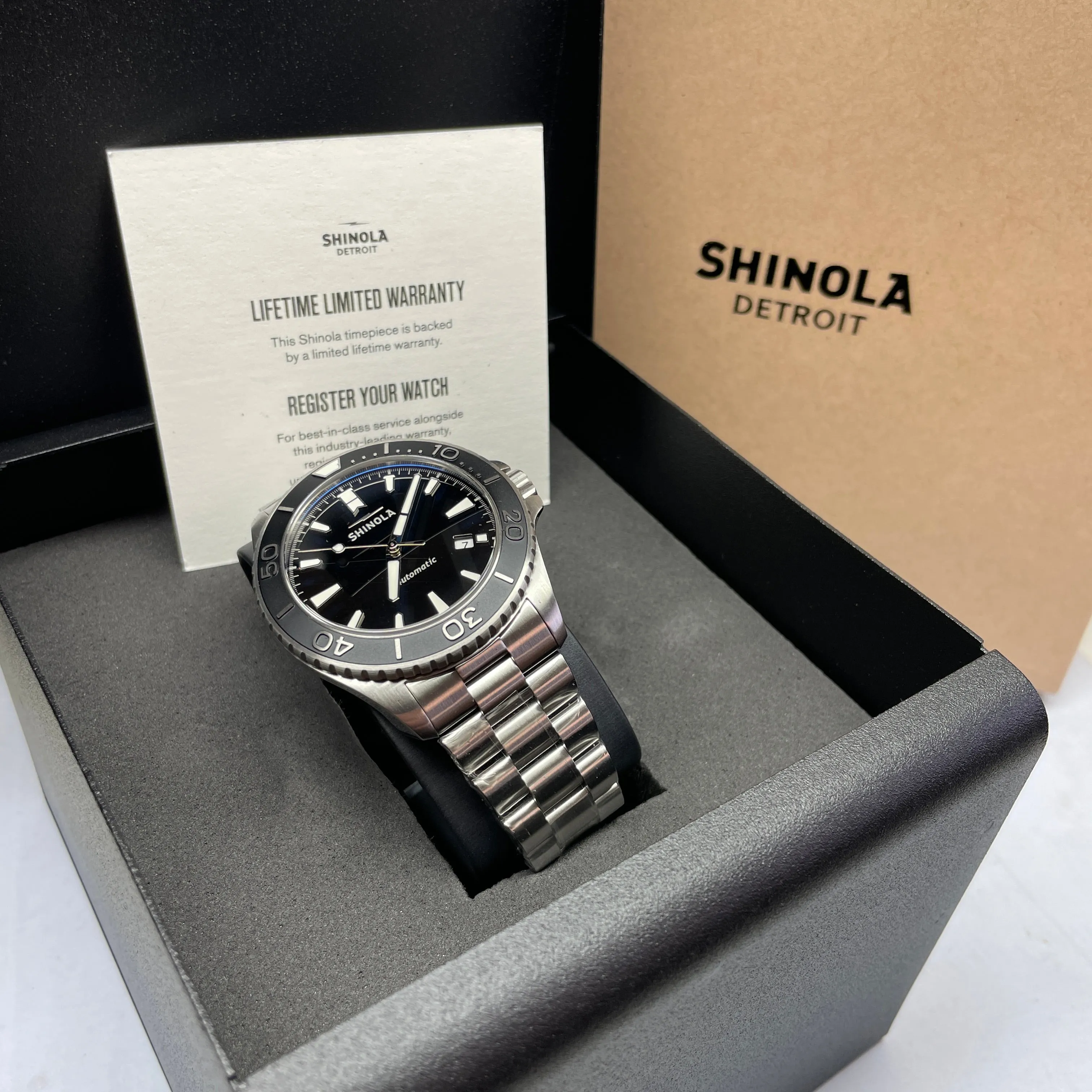 Shinola Automatic 43MM Lake Superior Monster Watch S0120097178