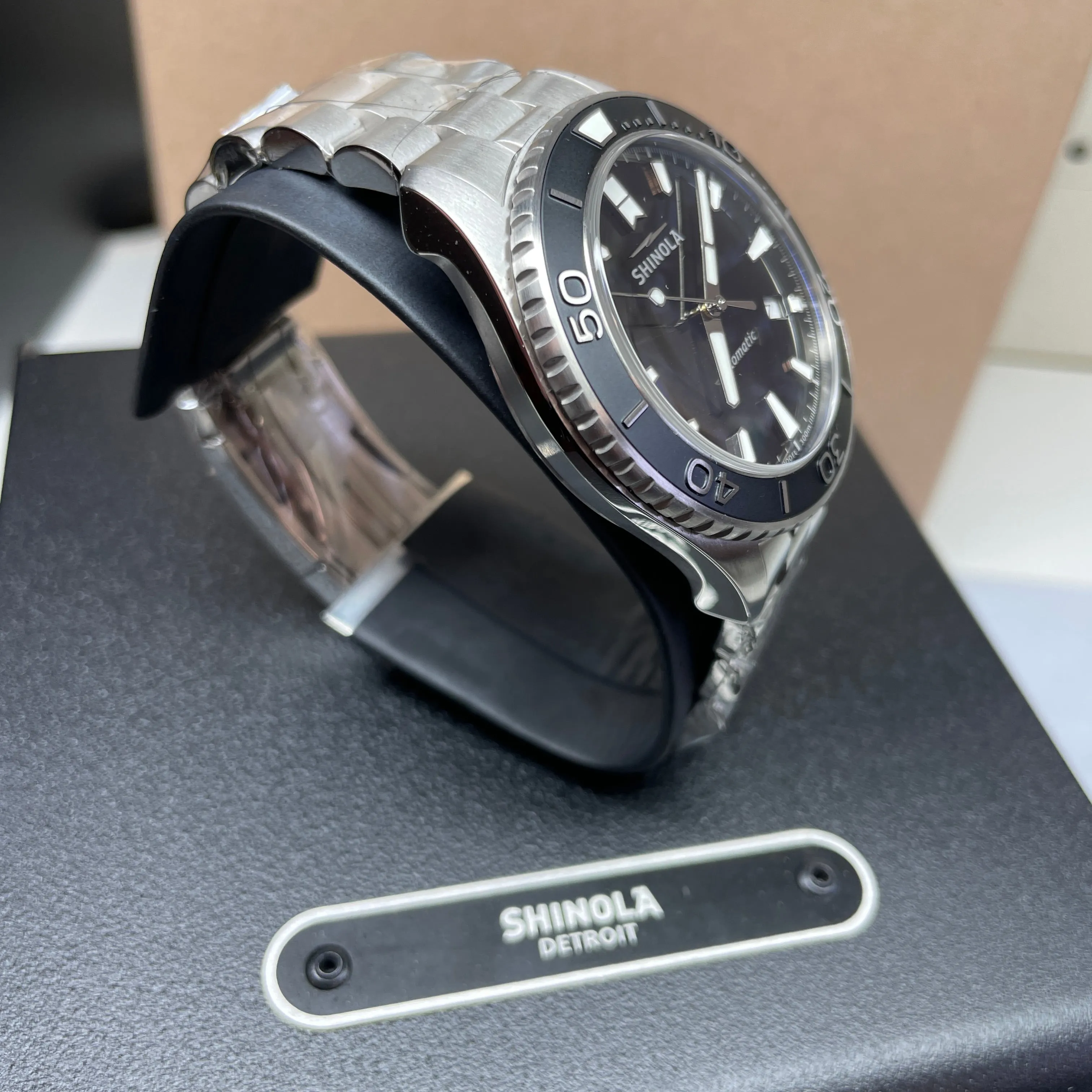 Shinola Automatic 43MM Lake Superior Monster Watch S0120097178