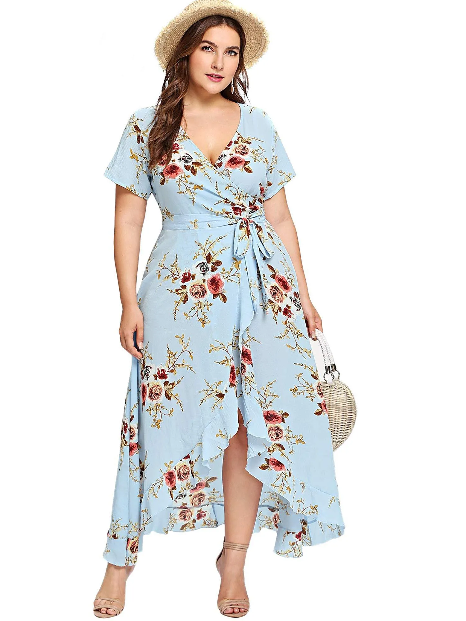 Short Sleeves Maxi Dress