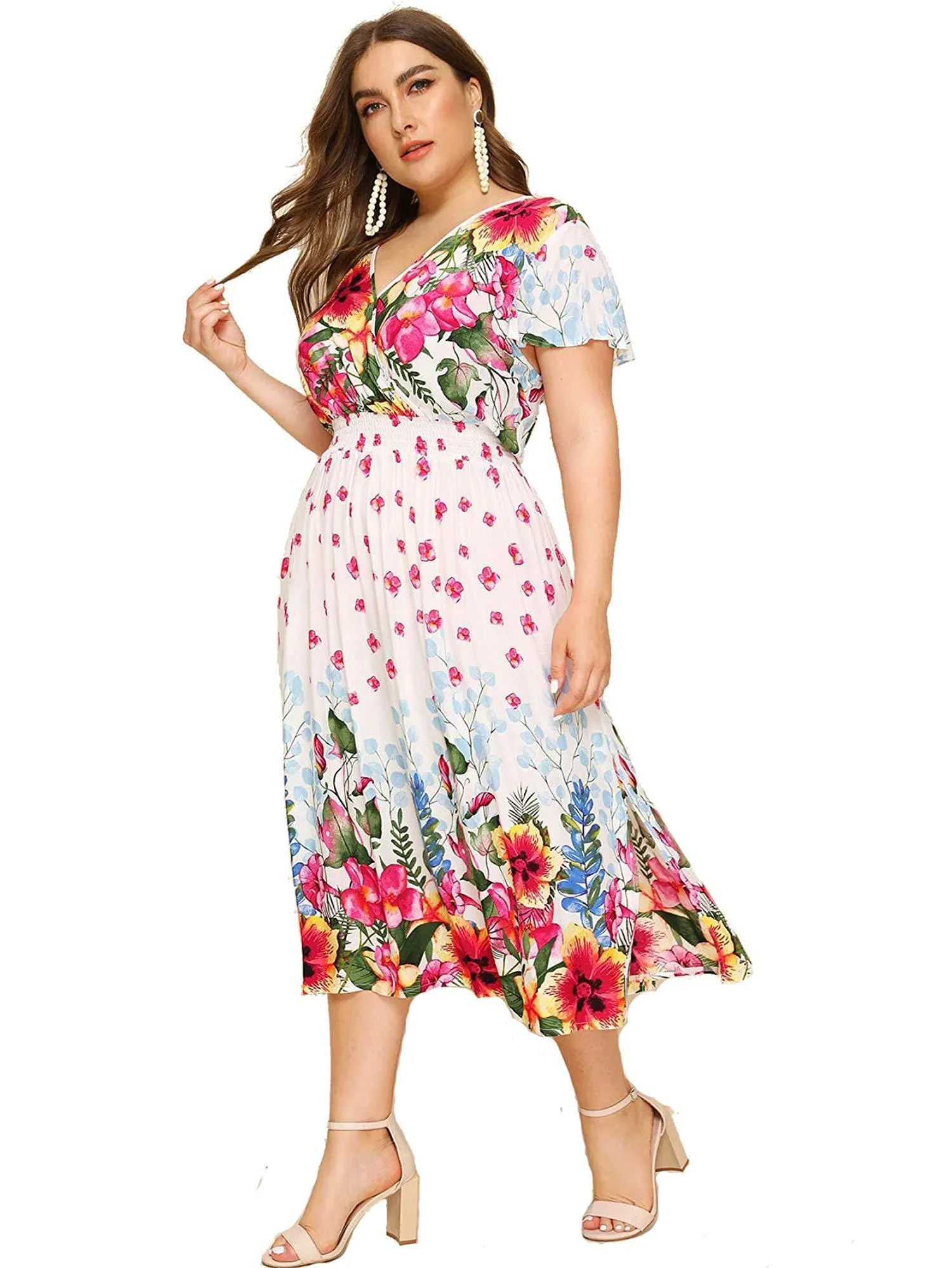 Short Sleeves Maxi Dress