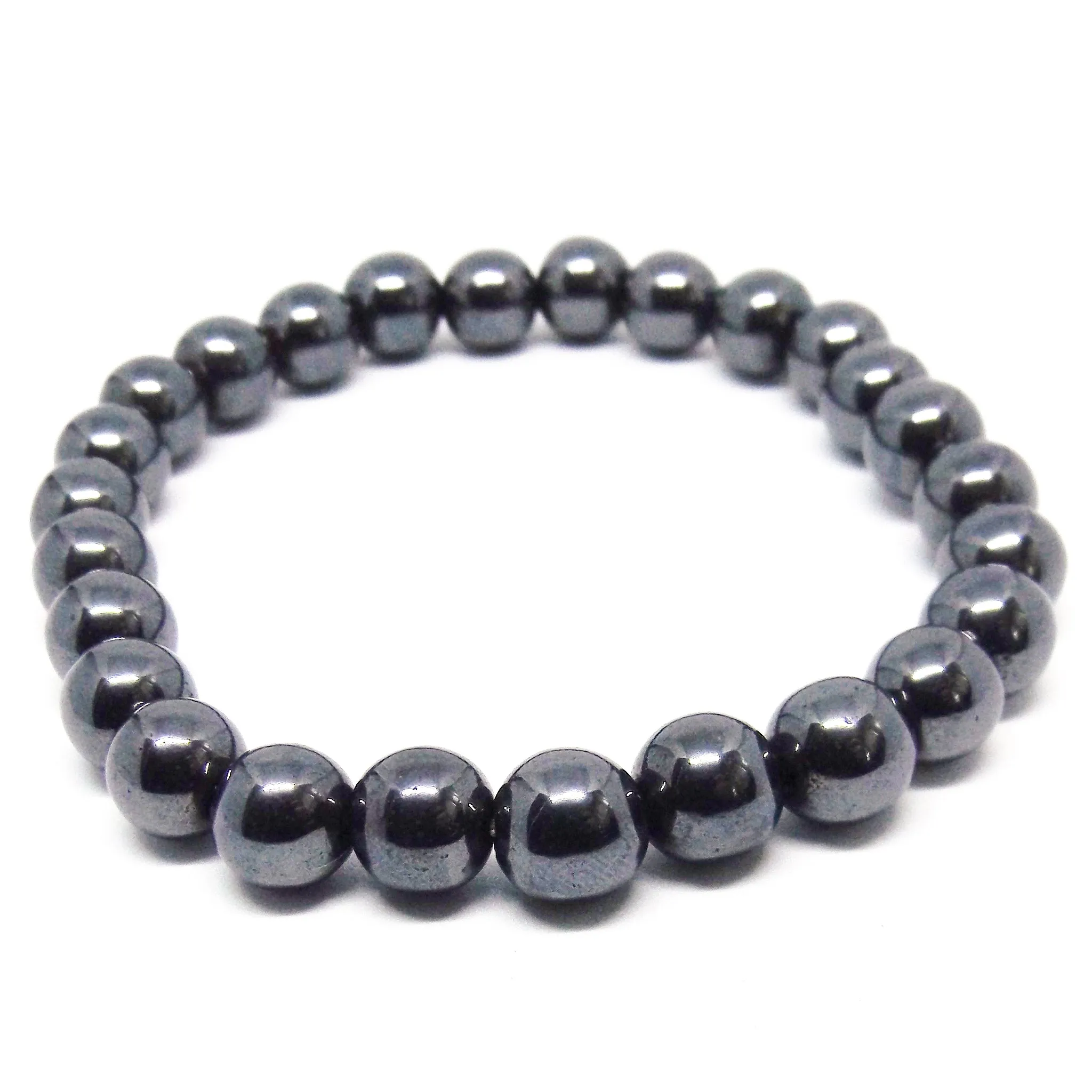 Silver Hematite Healing Bracelet for Grounding